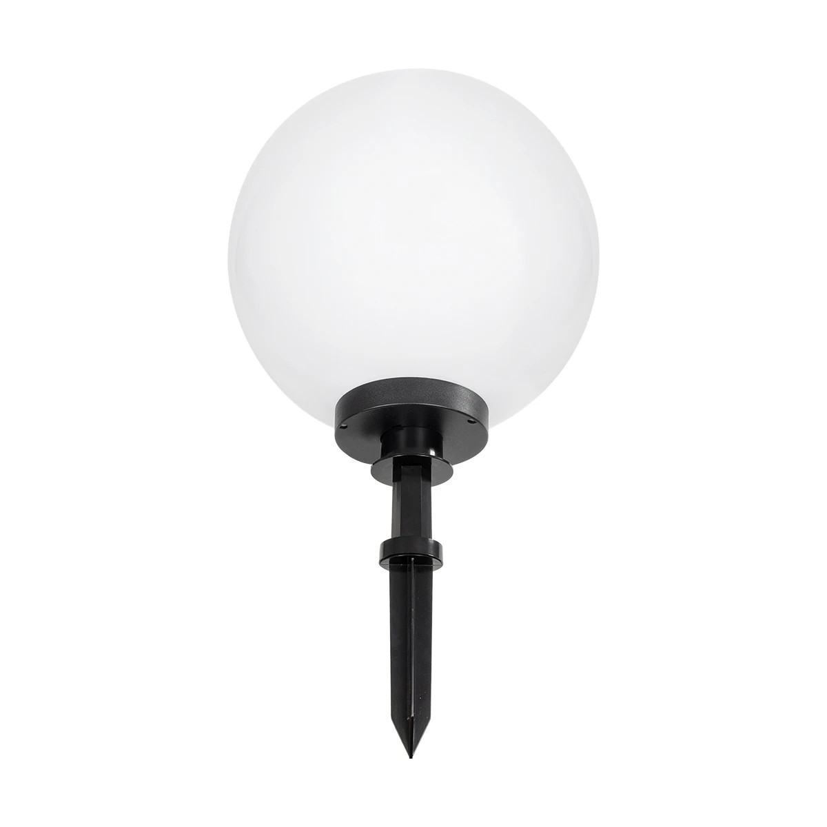 GLOBOSTAR® AGROS 61709 Φωτιστικό Κήπου / Καρφωτό με Ντουί 1 x E27 AC 220-240V Αδιάβροχο IP65 - Λευκό & Μάυρο - Μ40 x Π40 x Υ74cm