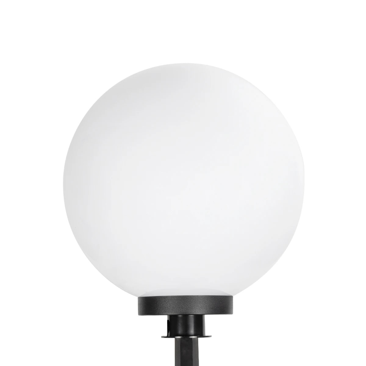 GLOBOSTAR® AGROS 61709 Φωτιστικό Κήπου / Καρφωτό με Ντουί 1 x E27 AC 220-240V Αδιάβροχο IP65 - Λευκό & Μάυρο - Μ40 x Π40 x Υ74cm