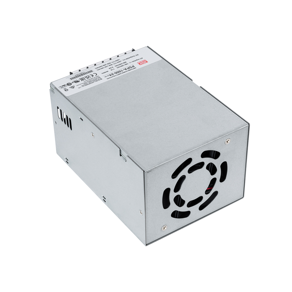GLOBOSTAR® MEANWELL-PSPA1000-24 90792 Τροφοδοτικό/Μετασχηματιστής Class I PELV 1000W 42A AC 220-240V σε DC 24V IP20 - Ρυθμιζόμενo από DC 22V έως DC 28V - Ασημί - Μ17 x Π12 x Υ9.3cm - 3 Χρόνια Εγγύηση