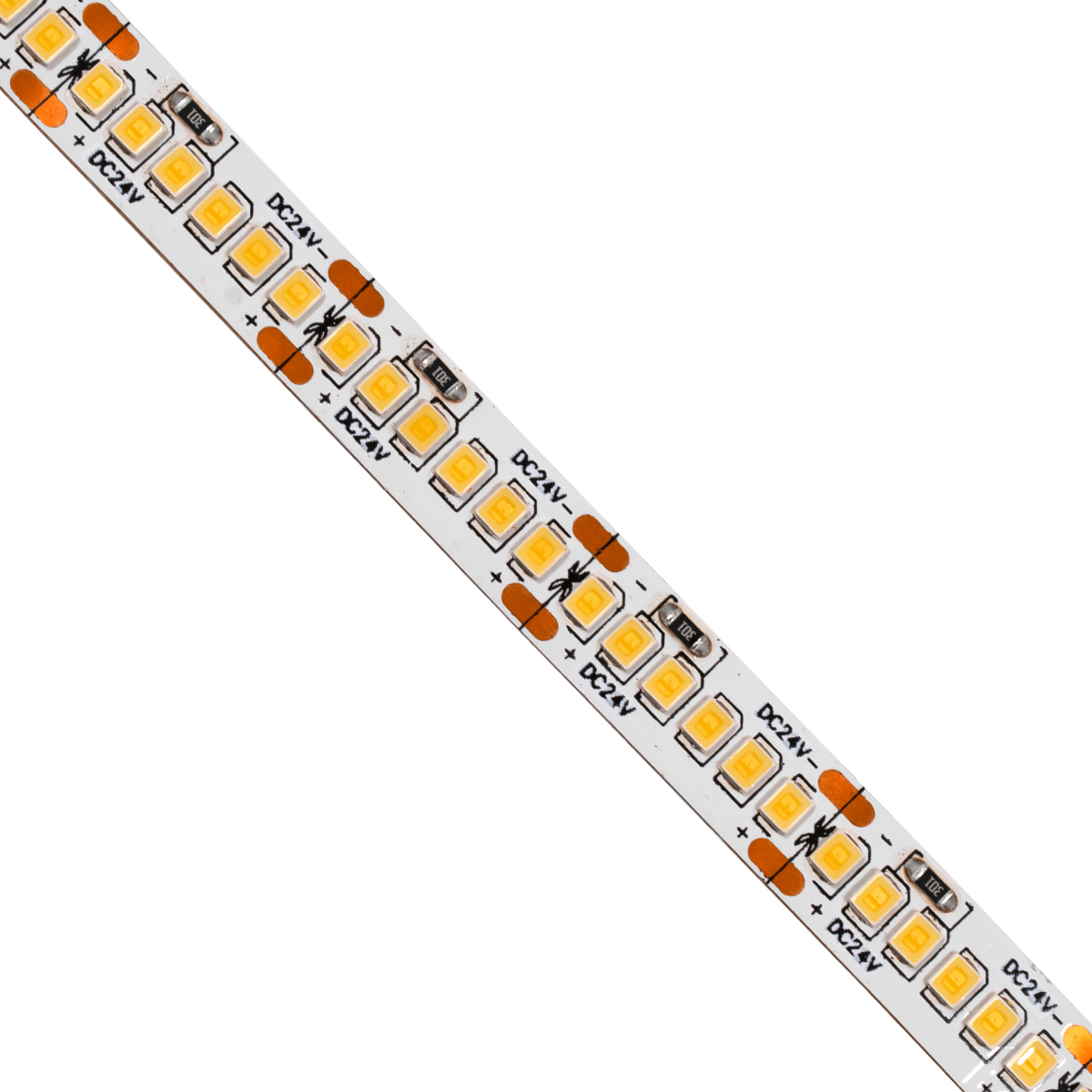 GLOBOSTAR® LUXA 70242 Ταινία LED 16W/m 1760lm/m 120° DC 24V IP20 240 x SMD2835 Chip/m Θερμό Λευκό 2700K Dimmable - Sanan SMD Chip - Μ500 x Π1 x Υ0.2cm - Ρολό 5 Μέτρων - 5 Χρόνια Εγγύηση