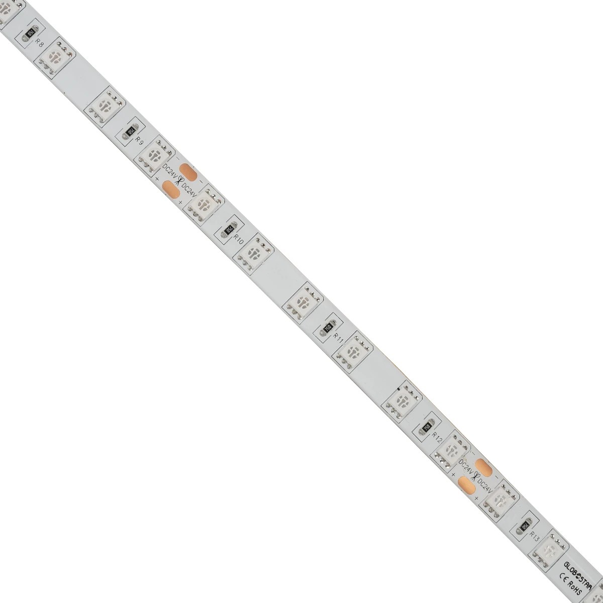 GLOBOSTAR® LUMAR 70326 Ταινία LED 14.4W/m 936lm/m 120° DC 24V Αδιάβροχη IP65 60 x SMD5050 Chip/m Μπλε Dimmable - Sanan SMD Chip - Μ500 x Π1 x Υ0.3cm - Ρολό 5 Μέτρων - 5 Χρόνια Εγγύηση