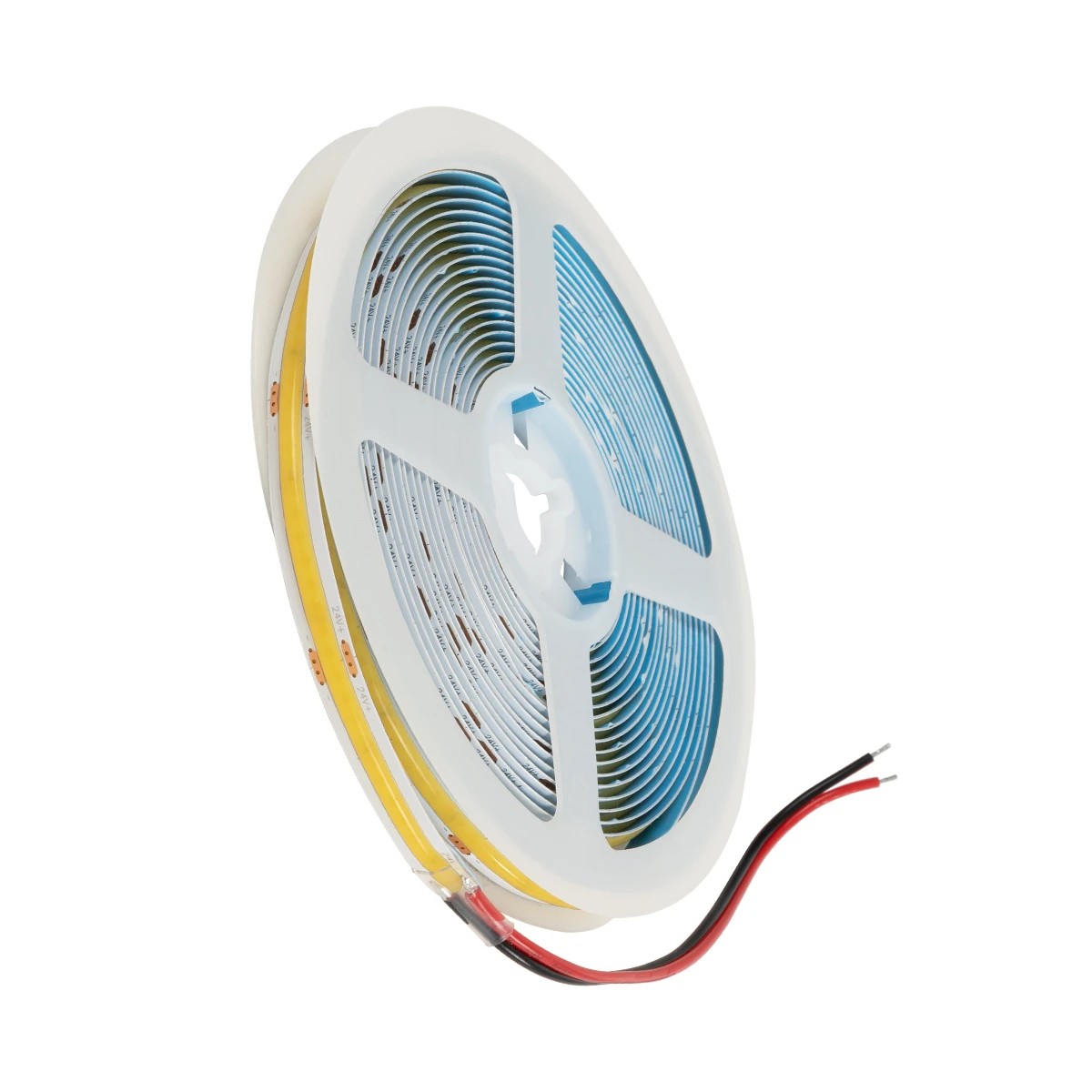 GLOBOSTAR® BEE 70359 Ταινία LED 8W/m 880lm/m 120° DC 24V IP20 320 x COB Chip/m Ψυχρό Λευκό 6000K Dimmable - Sanan COB Chip - Μ500 x Π0.8 x Υ0.2cm - Ρολό 5 Μέτρων - 5 Χρόνια Εγγύηση