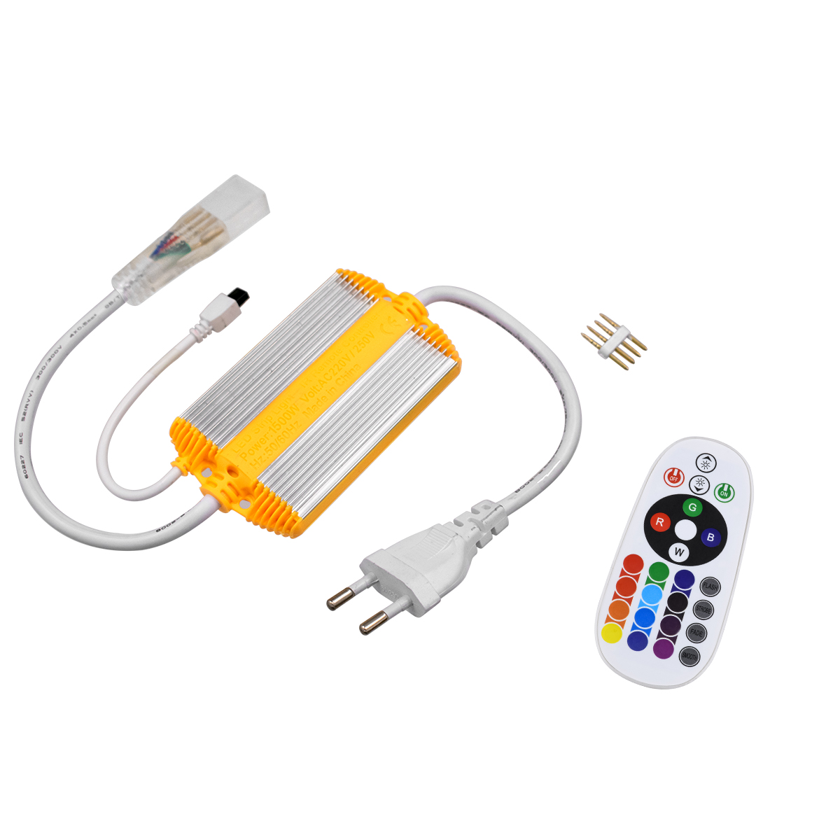 GLOBOSTAR® EPISLIM-B 70521 Dimmer / Controller με IR Ασύρματο Χειριστήριο 6A 1380W AC 220-240V σε DC 220-240V για έως 100 Μέτρα Ταινία LED Αδιάβροχο IP65 Dimmable - Ασημί & Πορτοκαλί - Μ50 x 6 x Υ1.5cm - 2 Χρόνια Εγγύηση