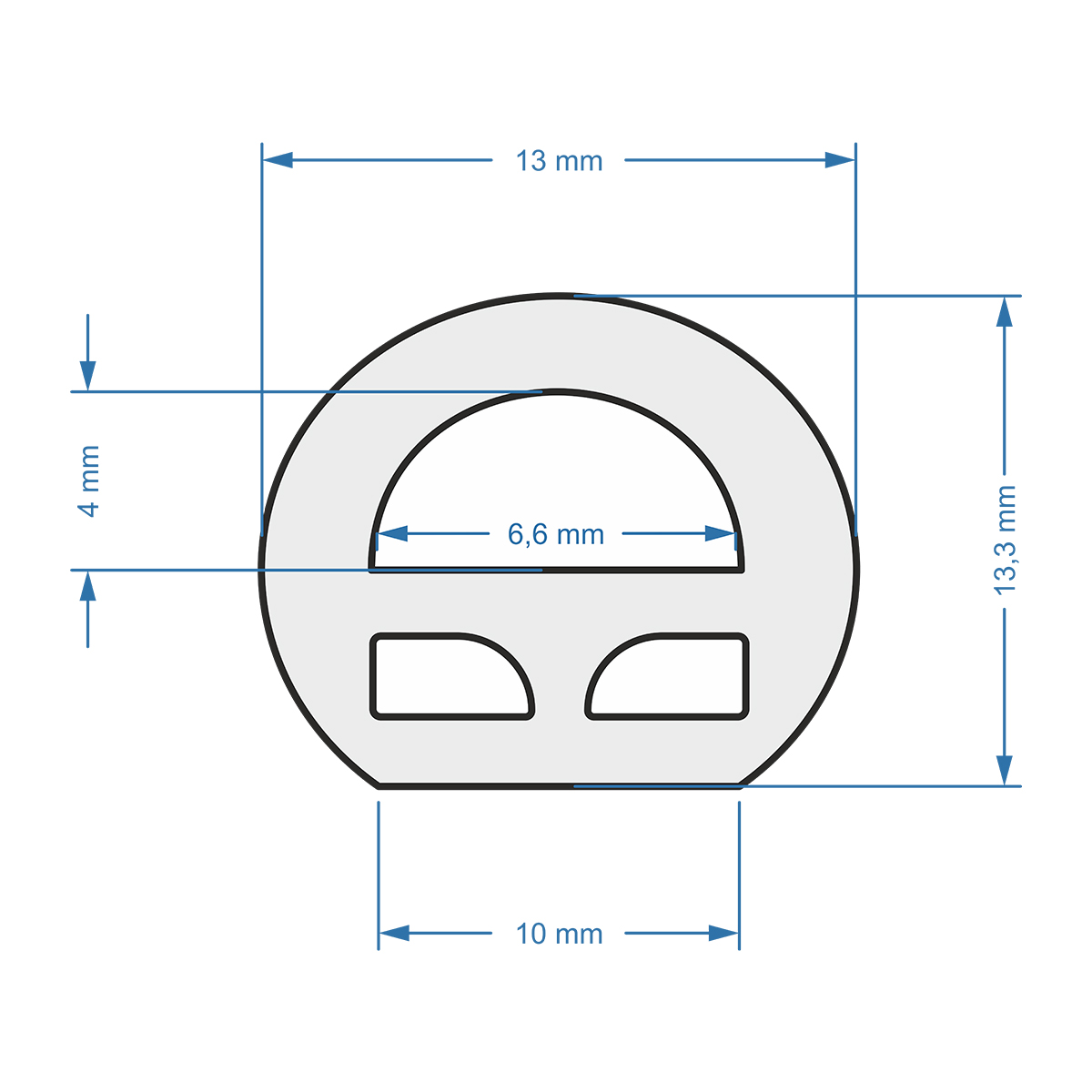 GLOBOSTAR® NEOTUBE 70580 Ταινία Neon Flex LED 12W/m 1080lm/m 360° DC 24V Αδιάβροχο IP65 120 x SMD2835 Chip/m Ψυχρό Λευκό 6000K Dimmable - Sanan SMD Chip - Μ100 x Π1.3 x Υ1.3cm - 3 Χρόνια Εγγύηση