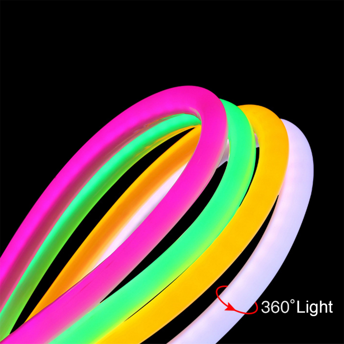 GLOBOSTAR® NEOTUBE 70580 Ταινία Neon Flex LED 12W/m 1080lm/m 360° DC 24V Αδιάβροχο IP65 120 x SMD2835 Chip/m Ψυχρό Λευκό 6000K Dimmable - Sanan SMD Chip - Μ100 x Π1.3 x Υ1.3cm - 3 Χρόνια Εγγύηση