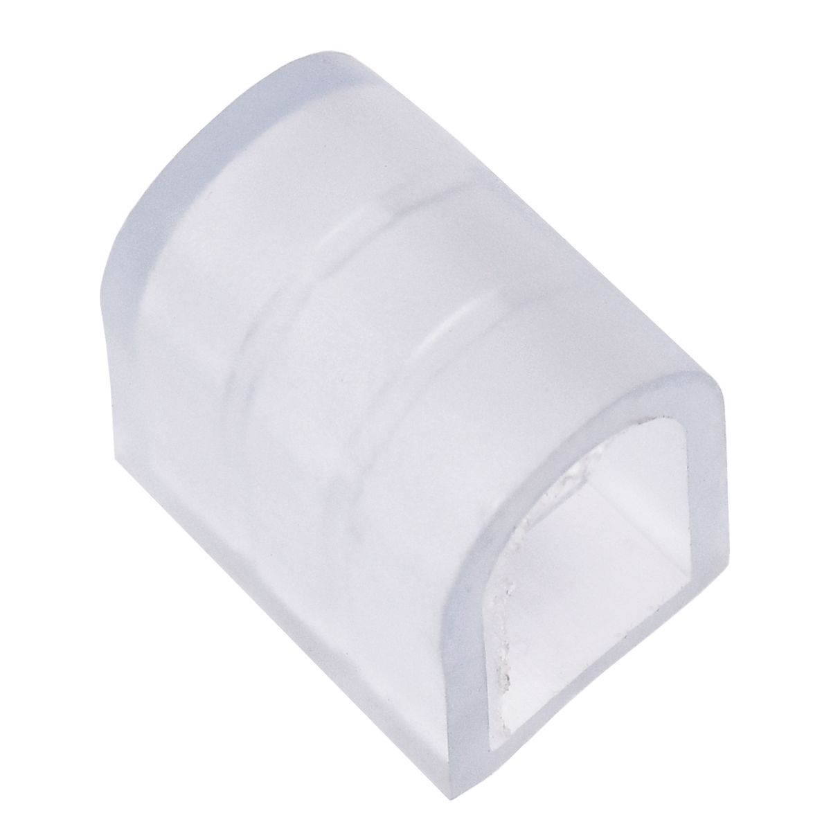 GLOBOSTAR® NEOVALE-B 70616 Τερματική Τάπα για Neon Flex LED Αδιάβροχο IP65 - Διάφανο - Μ2.4 x Π2.2 x Υ1.6cm