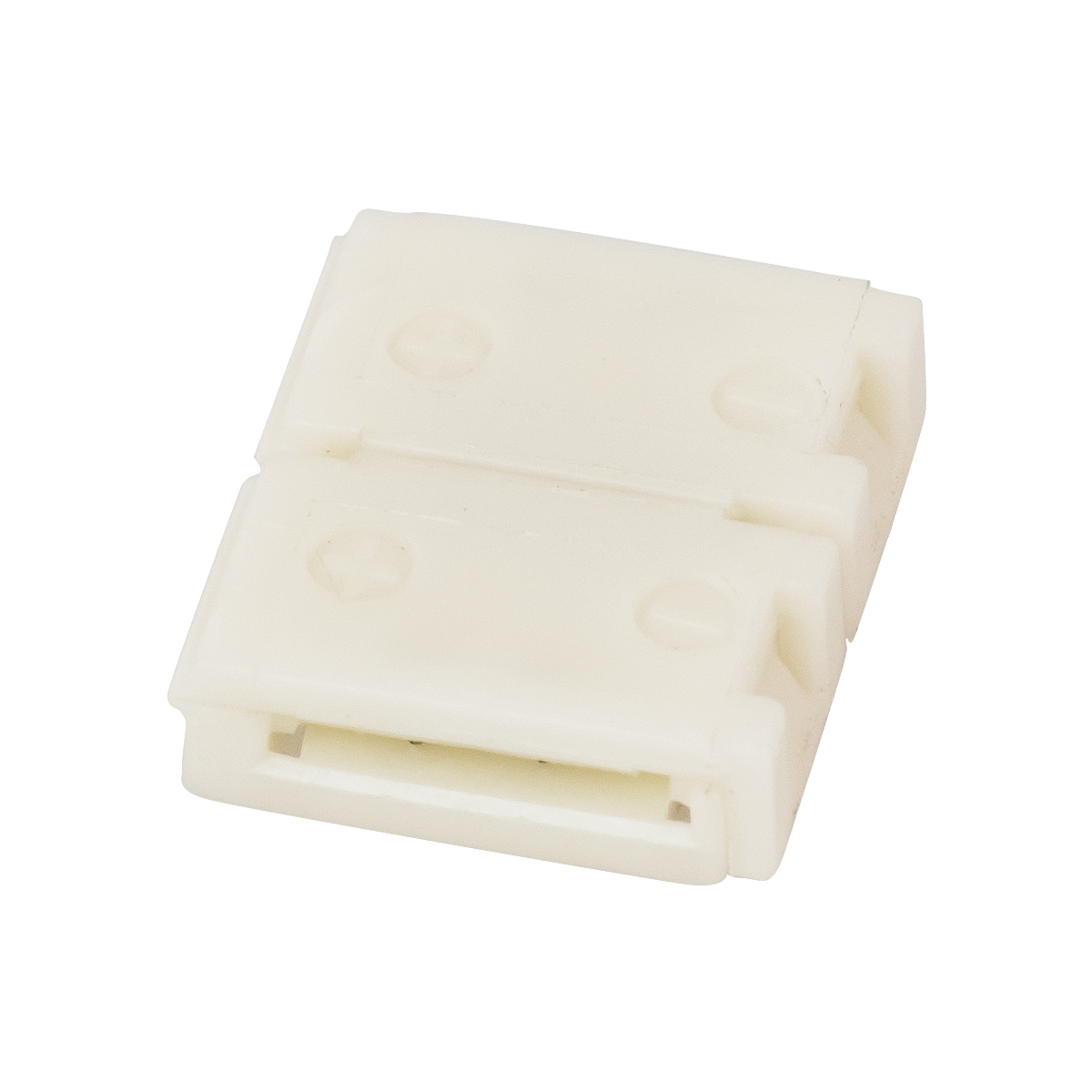 GLOBOSTAR® STRIPCON 70712 Ταχυσύνδεσμος για Ταινία LED RGB 10mm σε 10mm IP20 - Λευκό - Μ1.6 x Π1.5 x Υ0.5cm