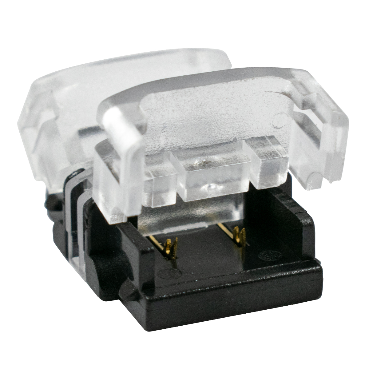 GLOBOSTAR® STRIPCON 70717 Ταχυσύνδεσμος για Μονόχρωμη Ταινία LED 10mm σε 10mm IP20 - Διάφανο - Μ1.5 x Π1.9 x Υ0.8cm