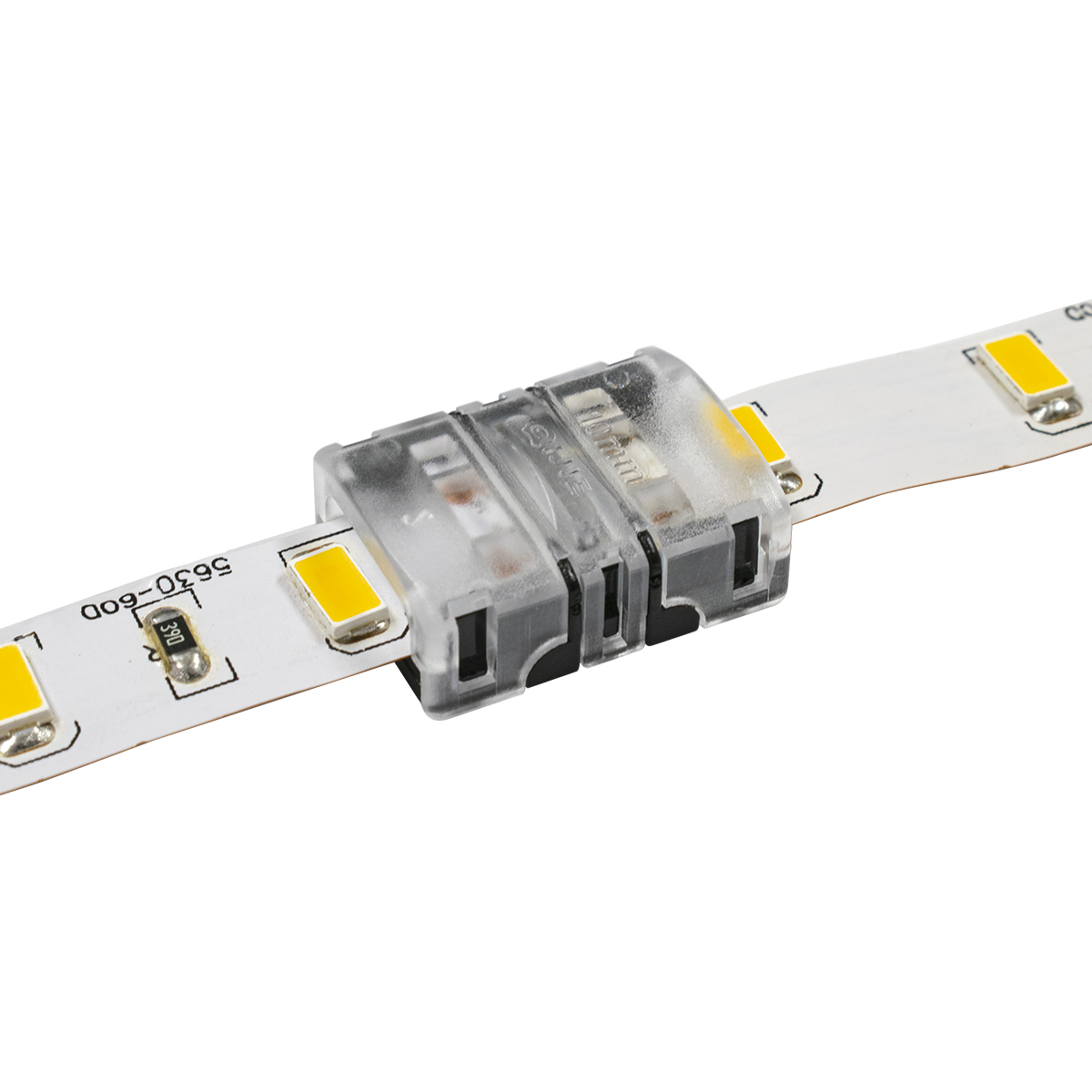 GLOBOSTAR® STRIPCON 70717 Ταχυσύνδεσμος για Μονόχρωμη Ταινία LED 10mm σε 10mm IP20 - Διάφανο - Μ1.5 x Π1.9 x Υ0.8cm