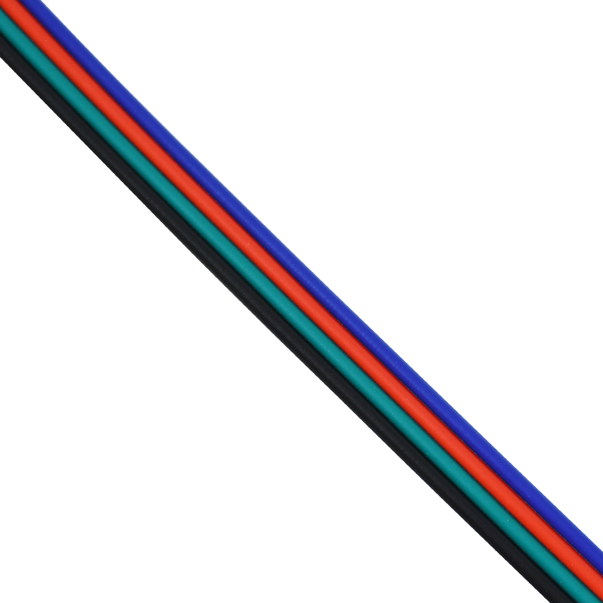 GLOBOSTAR® COLORCABLE 70736 Εύκαμπτο Πλακέ Καλώδιο 4 x 0.25mm² για Ταινία LED RGB IP20 - Πολύχρωμο - Μ100 x Π1 x Υ0.1cm