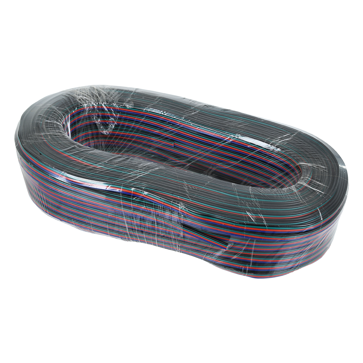 GLOBOSTAR® COLORCABLE 70736 Εύκαμπτο Πλακέ Καλώδιο 4 x 0.25mm² για Ταινία LED RGB IP20 - Πολύχρωμο - Μ100 x Π1 x Υ0.1cm