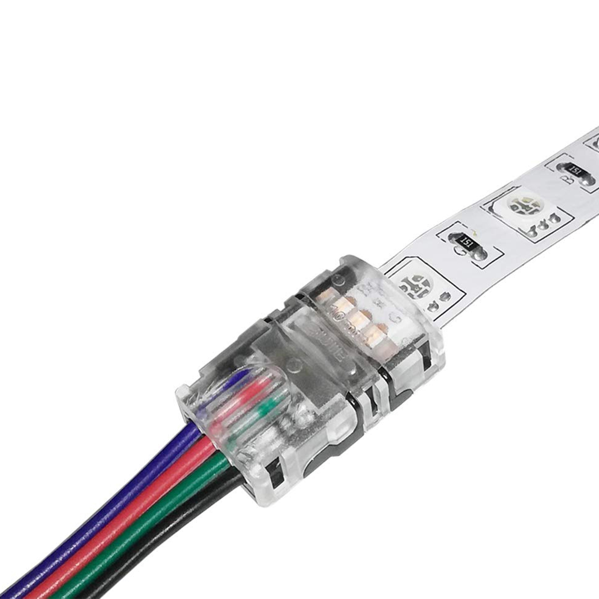 GLOBOSTAR® COLORCABLE 70736 Εύκαμπτο Πλακέ Καλώδιο 4 x 0.25mm² για Ταινία LED RGB IP20 - Πολύχρωμο - Μ100 x Π1 x Υ0.1cm