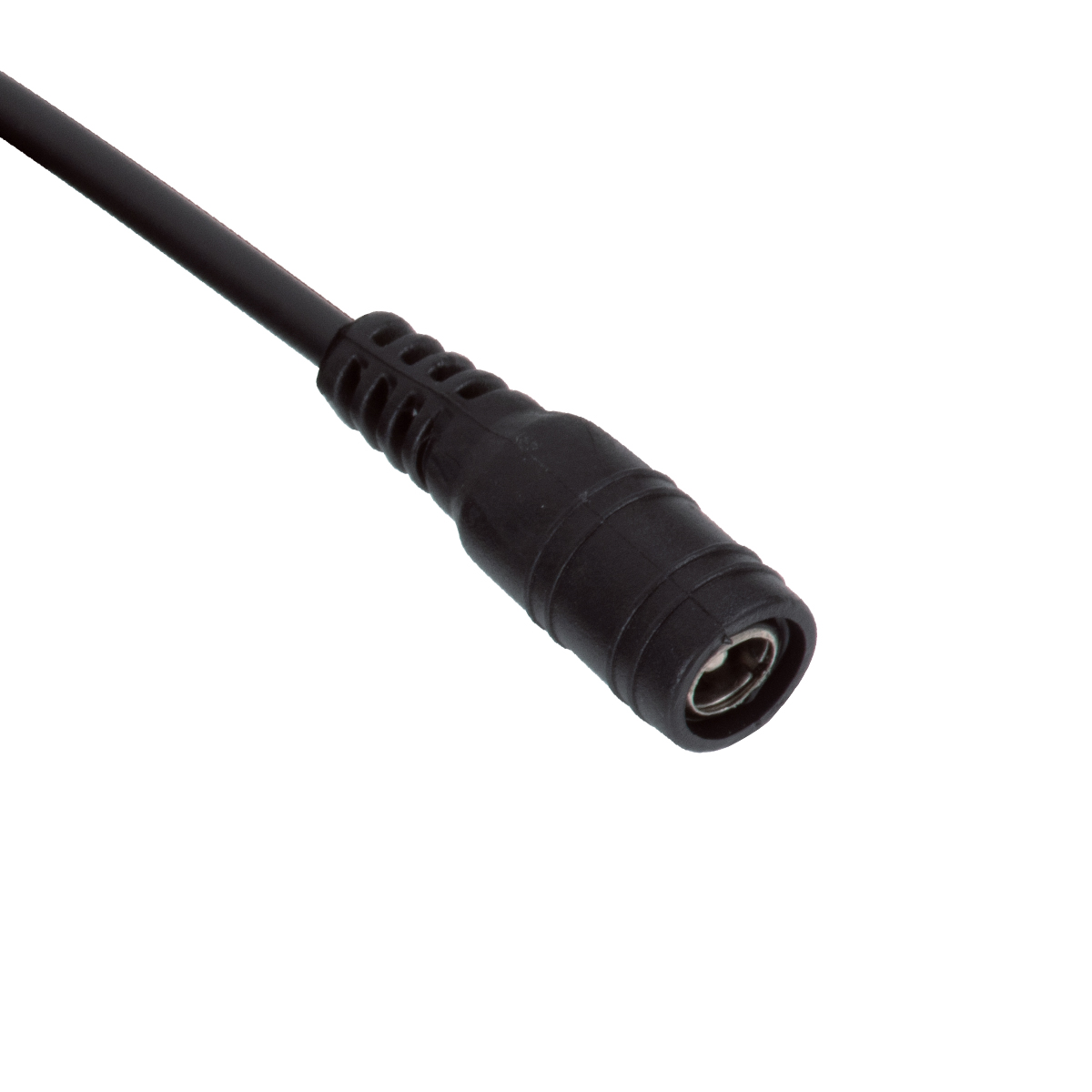 GLOBOSTAR® STRIPDC 70745 Ταχυσύνδεσμος DC Jack 5.5x2.1mm Θηλυκός σε Αρσενικό IP20 - Μαύρο - Μ200 x Π2.1 x Υ2.1cm