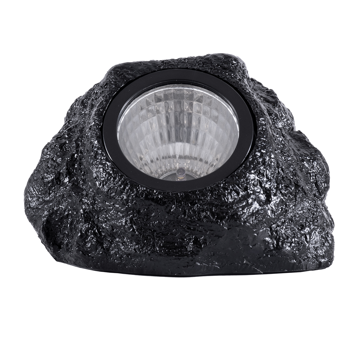 GLOBOSTAR® ROCHLIGHT 71509 Διακοσμητικό Φωτιστικό Κήπου LED 1W 40lm 120° DC 5V με Φωτοβολταϊκό Panel 5V 0.1W & Επαναφορτιζόμενη Μπαταρία Li-ion 3.2V 600mAh Αδιάβροχο IP65 Θερμό Λευκό 2700K - Μ15 x Π12 x Υ10cm - 2 Χρόνια Εγγύηση