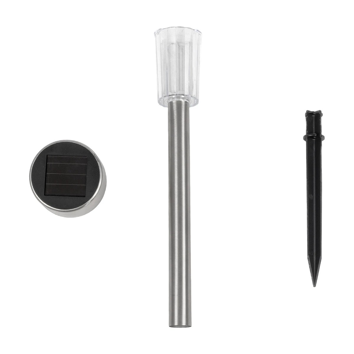 GLOBOSTAR® SOLARDECOR 71522 Διακοσμητικό Φωτιστικό Κήπου LED 1W 30lm 180° DC 5V με Φωτοβολταϊκό Panel 5V 0.1W & Επαναφορτιζόμενη Μπαταρία Li-ion 3.2V 600mAh Αδιάβροχο IP65 Πολύχρωμο RGB - Μ5.5 x Π5.5 x Υ36.5cm - 2 Χρόνια Εγγύηση
