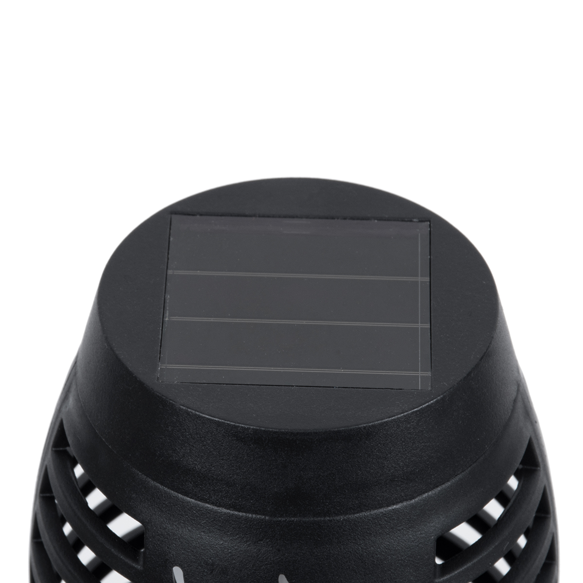 GLOBOSTAR® SOLARDECOR 71527 Διακοσμητικό Φωτιστικό Κήπου LED 3W 100lm 180° DC 5V με Φωτοβολταϊκό Panel 5V 0.2W & Επαναφορτιζόμενη Μπαταρία Li-ion 3.2V 600mAh Αδιάβροχο IP65 Πορτοκαλί με Εφέ Φλόγας - Μ7 x Π7 x Υ50cm - 2 Χρόνια Εγγύηση