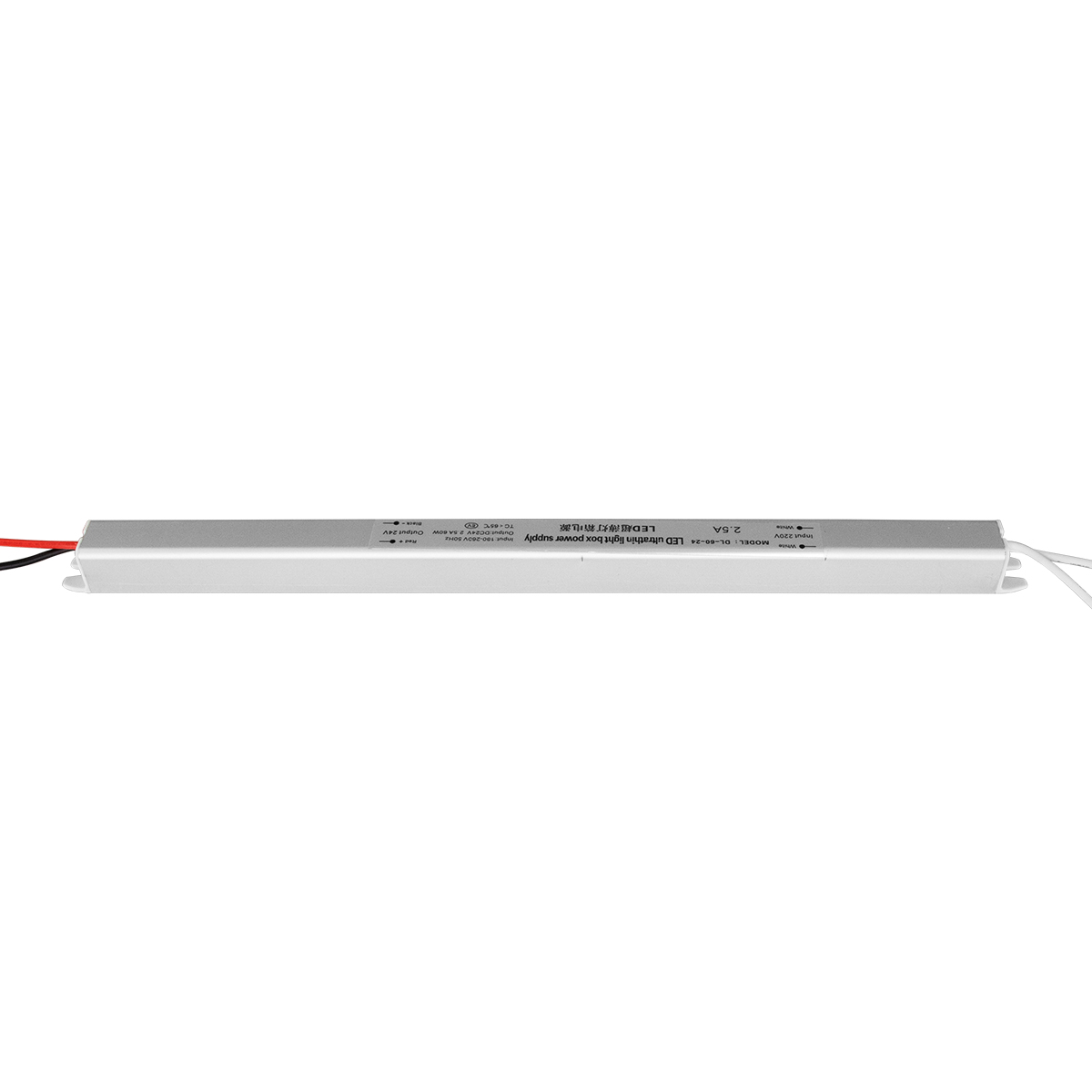 GLOBOSTAR® LUMISLIM 73013 Τροφοδοτικό/Μετασχηματιστής PELV 60W 2.5A DC 24V IP20 - AC 220-240V σε DC 24V - Μ31 x Π1.8 x Υ1.8cm - 3 Χρόνια Εγγύηση