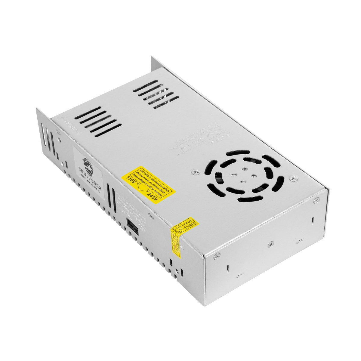 GLOBOSTAR® LUMIVOLT 73022 Τροφοδοτικό/Μετασχηματιστής PELV 350W 70A DC 5V IP20 - AC 220-240V σε DC 5V / Ρυθμιζόμενo από DC 4V έως DC 6V - Μ21.5 x Π11.5 x Υ5cm - 3 Χρόνια Εγγύηση