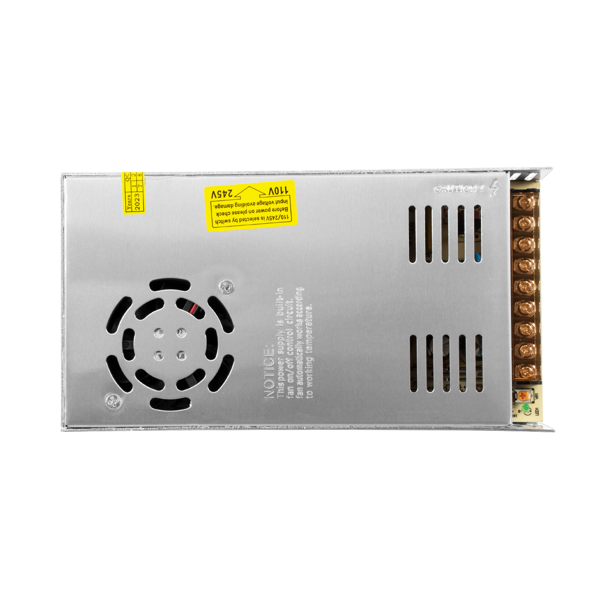 GLOBOSTAR® LUMIVOLT 73022 Τροφοδοτικό/Μετασχηματιστής PELV 350W 70A DC 5V IP20 - AC 220-240V σε DC 5V / Ρυθμιζόμενo από DC 4V έως DC 6V - Μ21.5 x Π11.5 x Υ5cm - 3 Χρόνια Εγγύηση