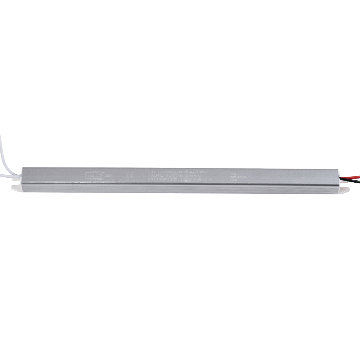 GLOBOSTAR® LUMISLIM 73025 Τροφοδοτικό/Μετασχηματιστής PELV 75W 6.25A DC 12V IP20 - AC 220-240V σε DC 12V - Μ31 x Π1.8 x Υ1.8cm - 3 Χρόνια Εγγύηση