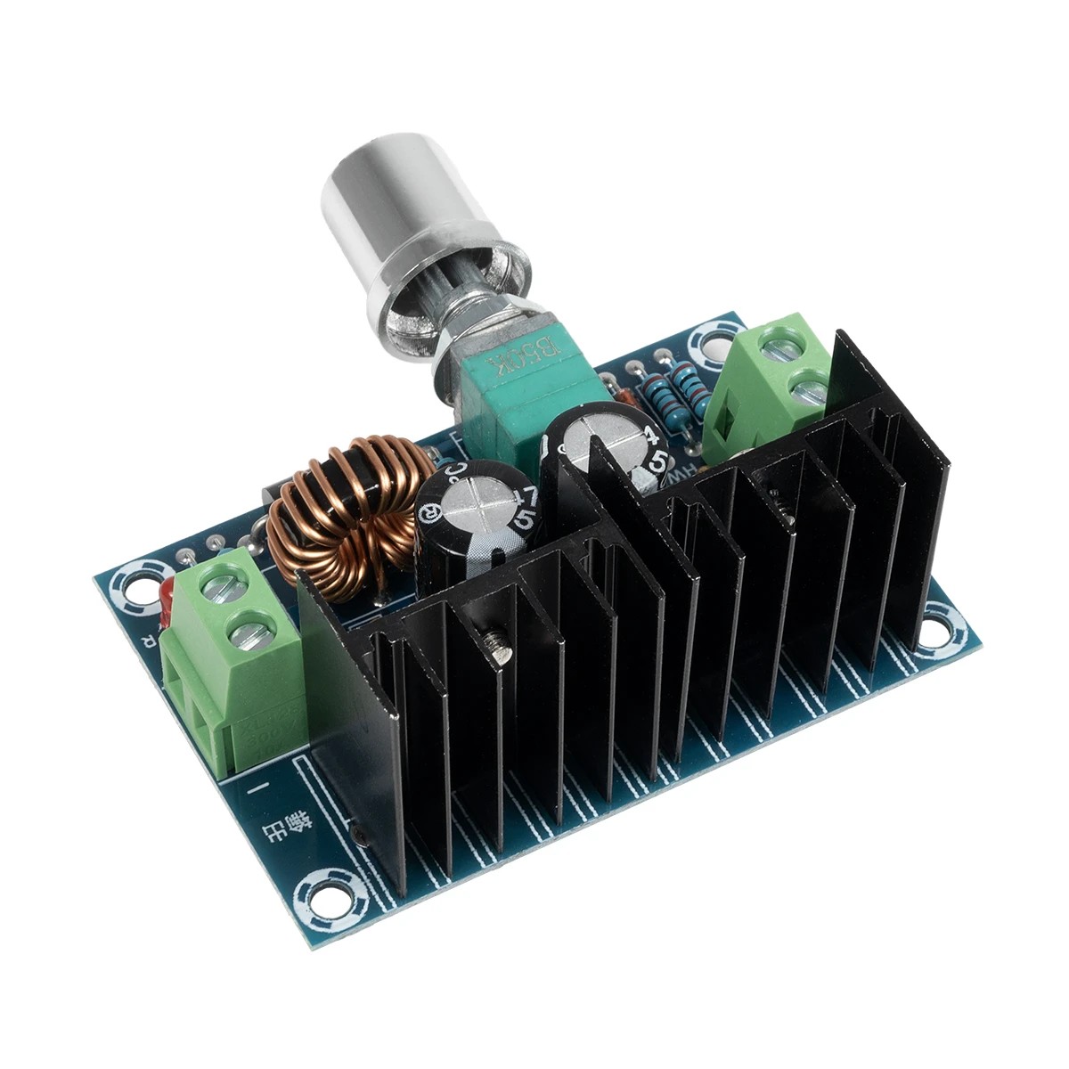 GLOBOSTAR® CONVERTER 73114 Ρυθμιστής Τάσης με Είσοδο από DC 4V έως DC 40V & Έξοδο από DC 1.25V έως DC 36V 1 x 8A Max IP20 - Μ6 x Π4.5 x Υ2.5cm - 2 Χρόνια Εγγύηση