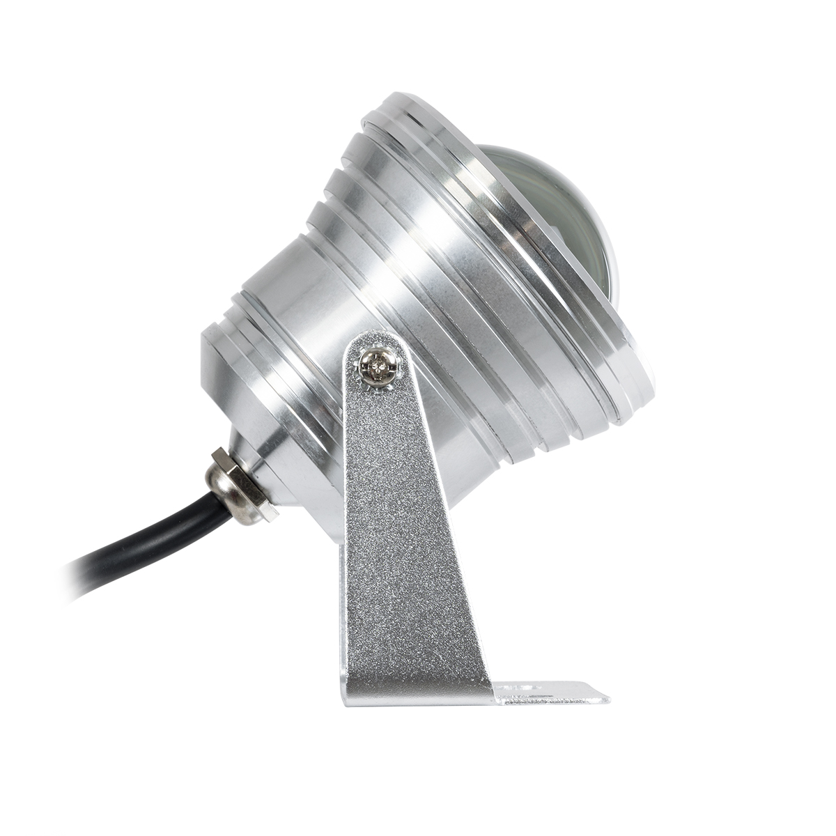 GLOBOSTAR® TREECOBINI 75591 Φωτιστικό Σποτ για Φυτά - Δέντρα LED 10W 900lm 35° DC 12V Αδιάβροχο IP65 Θερμό Λευκό 2700K Dimmable - Bridgelux COB Chip - Νίκελ Βούρτσας - Μ7 x 10.5 x Υ8.5cm - 2 Χρόνια Εγγύηση