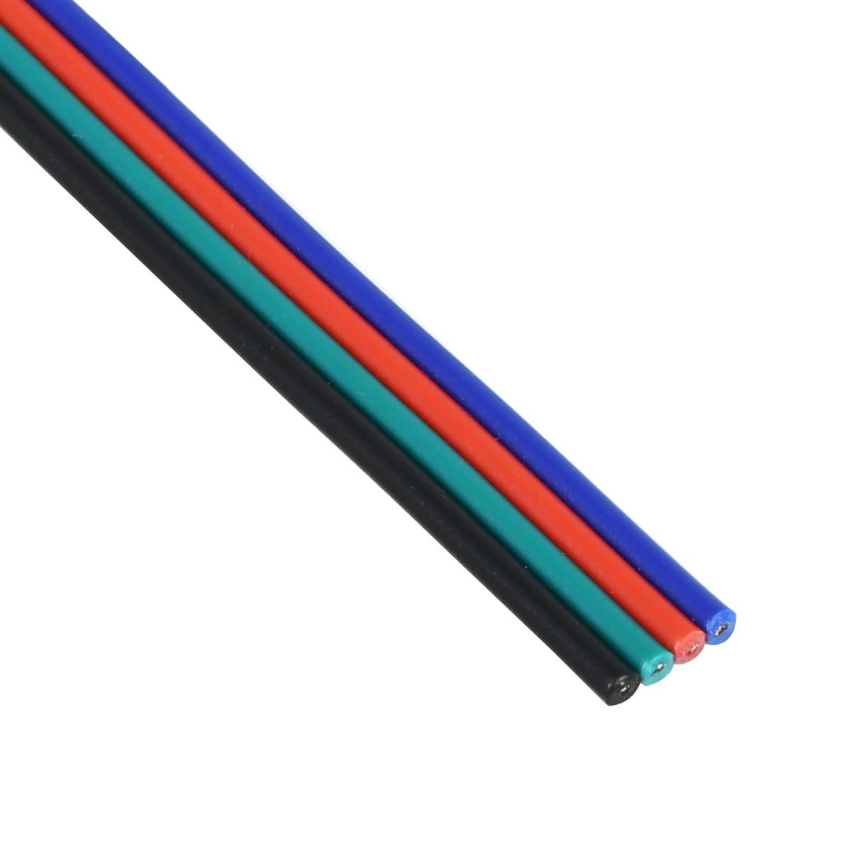 GLOBOSTAR® COLORCABLE 70736 Εύκαμπτο Πλακέ Καλώδιο 4 x 0.25mm² για Ταινία LED RGB IP20 - Πολύχρωμο - Μ100 x Π1 x Υ0.1cm