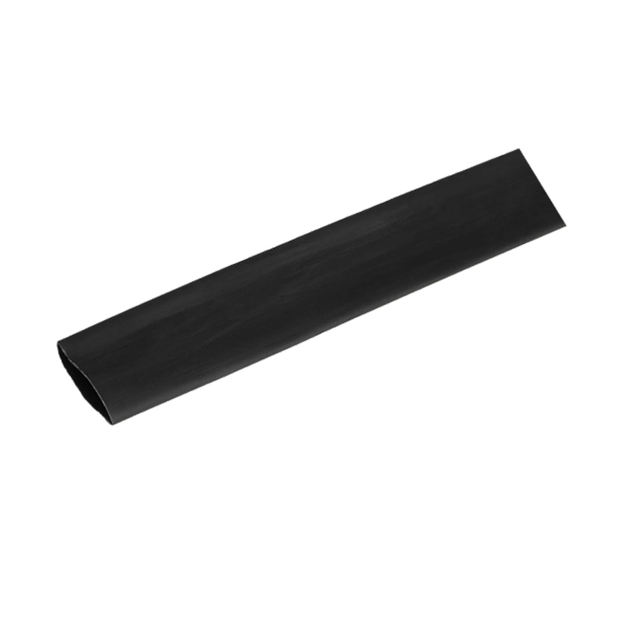 GLOBOSTAR® SHRINKTUBE 79818 Θερμοσυστελλόμενο Μακαρόνι Στεγανοποίησης για Neon Flex LED Αδιάβροχο IP65 - Μαύρο Ματ - Μ100 x Π1 x Υ1cm/Π0.5 x Υ0.5cm
