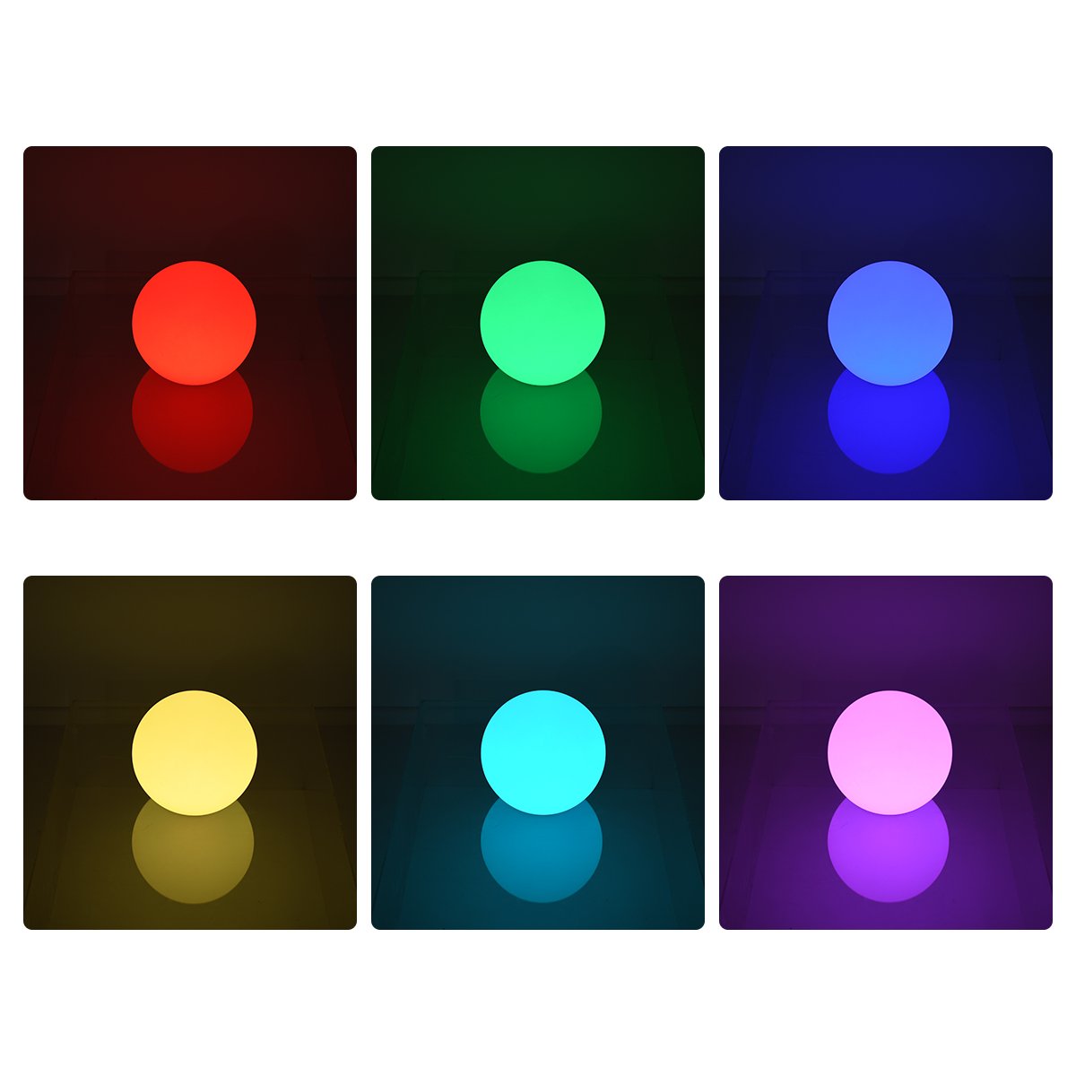 GLOBOSTAR® GARDENGLOW 85824 Μοντέρνο Φωτιστικό Κήπου Μπάλα με IR Ασύρματο Χειριστήριο LED 5W 250lm 360° DC 5V με USB-C με Επαναφορτιζόμενη Μπαταρία Li-ion 3.7V 2x18650 1400mAh Αδιάβροχο IP54 Πολύχρωμο RGBW Dimmable - Sanan SMD Chip - Γαλακτερό Λευκό - Μ24