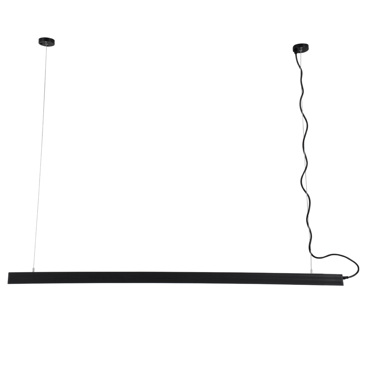 GloboStar® OFFICE 61023-P Γραμμικό Κρεμαστό Φωτιστικό Linear LED 18W 2230lm 120° AC 220-240V Μ120 x Π2 x Υ4cm Ψυχρό Λευκό 6000K - Μαύρο - 3 Years Warranty