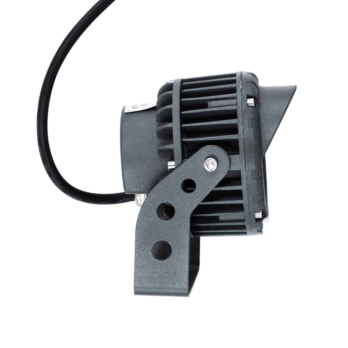GLOBOSTAR® TREEVINA 90357 Φωτιστικό Σποτ με Αντιθαμβωτική Γρίλια για Φυτά - Δέντρα με Βάση Κήπου / Καρφωτό LED 6W 660lm 10° DC 24V Αδιάβροχο IP65 Θερμό Λευκό 2700K Dimmable - Bridgelux SMD Chip - Γκρι Ανθρακί - Μ13 x Π9.5 x Υ9.5cm - 3 Χρόνια Εγγύηση