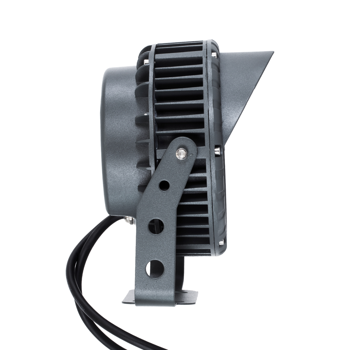 GLOBOSTAR® TREEVINA 90362 Φωτιστικό Σποτ με Αντιθαμβωτική Γρίλια για Φυτά - Δέντρα με Βάση Κήπου / Καρφωτό LED 24W 2040lm 10° DC 24V Αδιάβροχο IP65 Πολύχρωμο RGBW Dimmable DMX512 - Bridgelux SMD Chip - Γκρι Ανθρακί - Μ21.5 x Π18.3 x Υ14cm - 3 Χρόνια Εγγύη