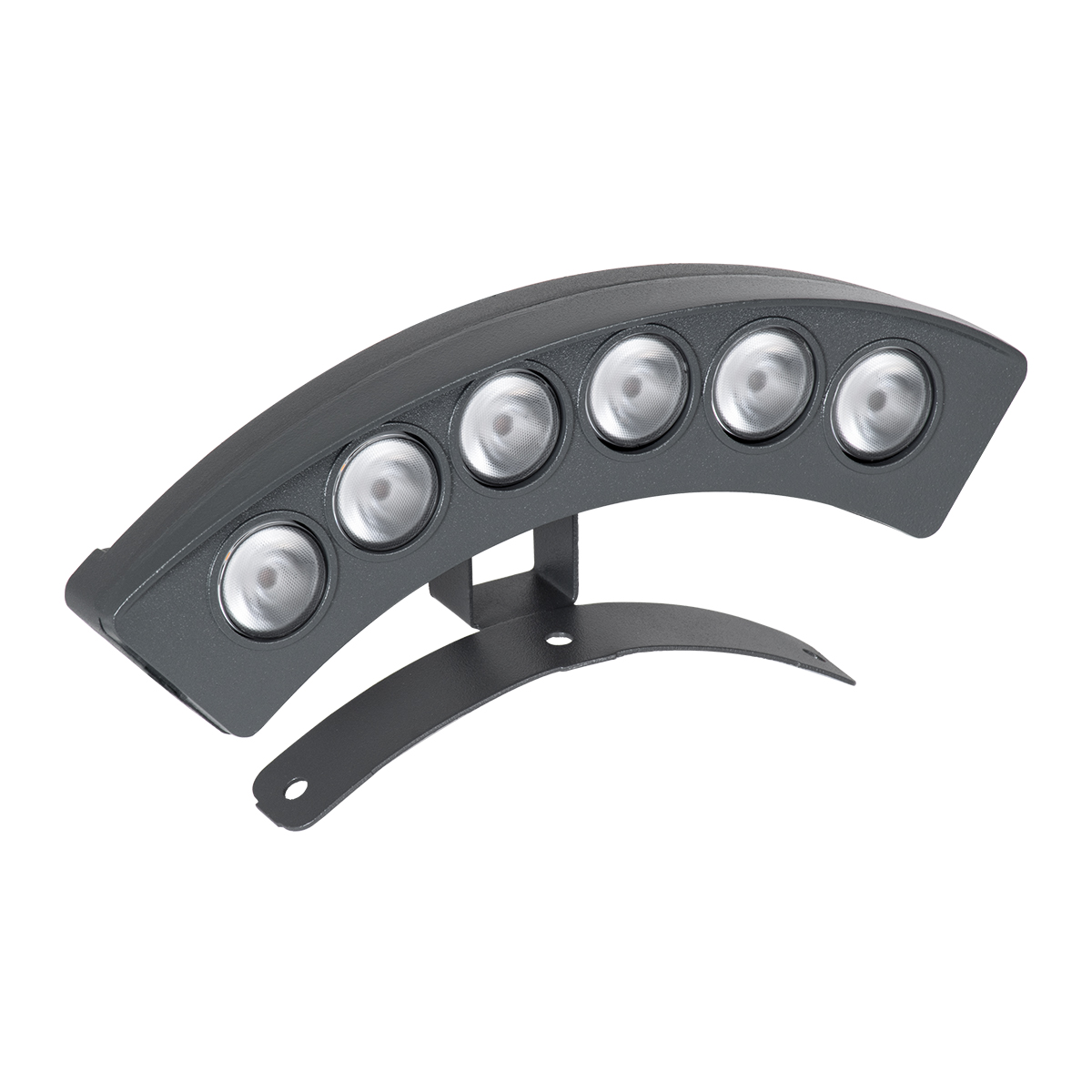 GLOBOSTAR® TREEPLANTE 90457 Κυρτή Μπάρα Φωτισμού Wall Washer για Φυτά - Δέντρα LED 6W 690lm 15° DC 24V Αδιάβροχο IP67 Φυσικό Λευκό 4500K Dimmable - Bridgelux SMD Chip - Γκρι Ανθρακί - Μ17.5 x Π4.5 x Υ8cm - 3 Χρόνια Εγγύηση