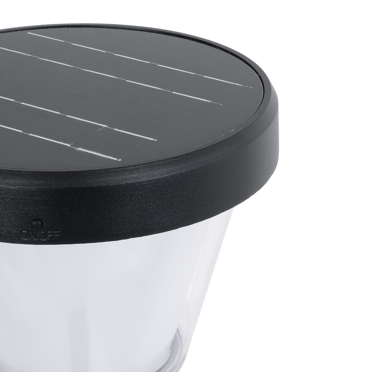GLOBOSTAR® SOLARDIS 90523 Φωτιστικό Κολωνάκι Κήπου LED 10W 180lm 120° με Ενσωματωμένο Φωτοβολταϊκό Panel 6V 5W & Επαναφορτιζόμενη Μπαταρία Li-ion 3.2V 6000mAh με Αισθητήρα Ημέρας-Νύχτας Αδιάβροχο IP65 Ψυχρό Λευκό 6000K - Μαύρο - Μ24 x Π24 x Υ88cm - 2 