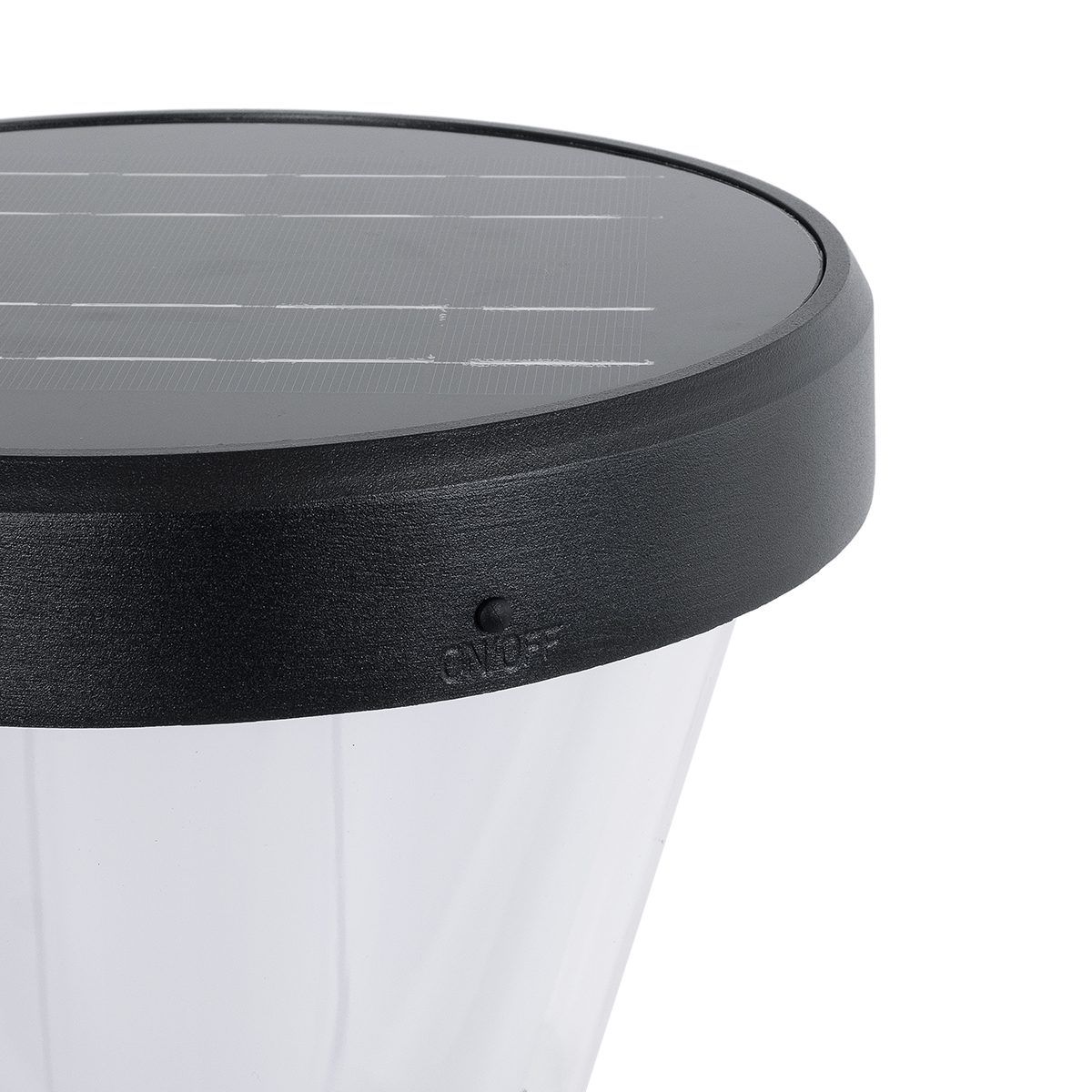 GLOBOSTAR® SOLARDIS 90523 Φωτιστικό Κολωνάκι Κήπου LED 10W 180lm 120° με Ενσωματωμένο Φωτοβολταϊκό Panel 6V 5W & Επαναφορτιζόμενη Μπαταρία Li-ion 3.2V 6000mAh με Αισθητήρα Ημέρας-Νύχτας Αδιάβροχο IP65 Ψυχρό Λευκό 6000K - Μαύρο - Μ24 x Π24 x Υ88cm - 2 