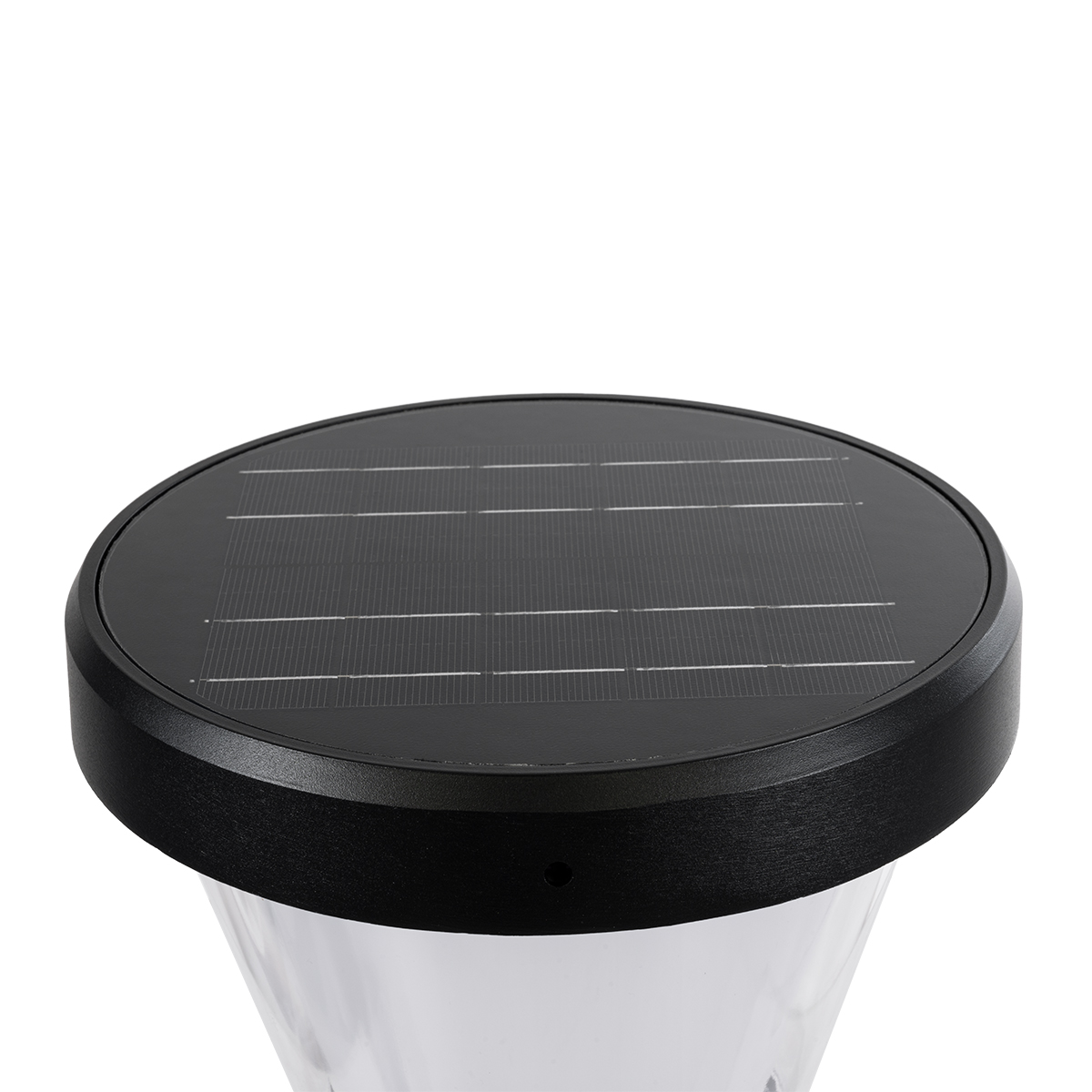 GLOBOSTAR® ARVENT 90534 Φωτιστικό Κολωνάκι Κήπου LED 10W 500lm 120° με Ενσωματωμένο Φωτοβολταϊκό Panel 6V 2W & Επαναφορτιζόμενη Μπαταρία Li-ion 3.2V 8000mAh με Αισθητήρα Ημέρας-Νύχτας Αδιάβροχο IP65 Ψυχρό Λευκό 6000K - Γκρι Ανθρακί - Μ24 x Π24 x Υ36cm