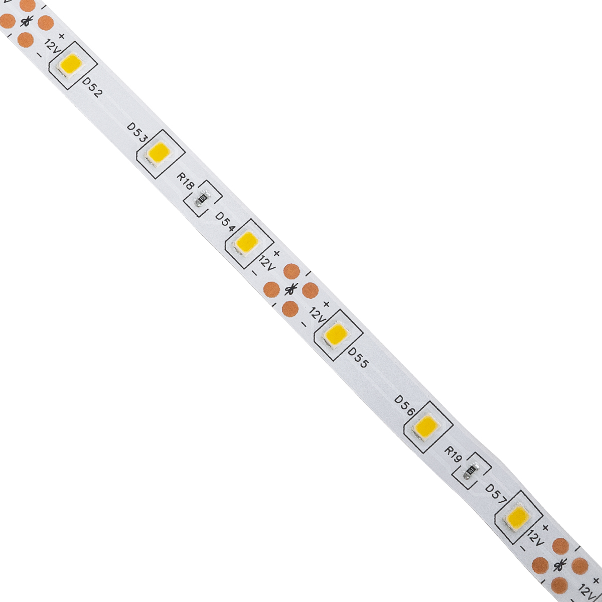 GLOBOSTAR® AVILA 90592 Ταινία LED 4.8W/m 260lm/m 120° DC 12V IP20 60 x SMD3528 Chip/m Θερμό Λευκό 2700K Dimmable - Sanan SMD Chip - Μ500 x Π0.7 x Υ0.2cm - Ρολό 5 Μέτρων - 2 Χρόνια Εγγύηση