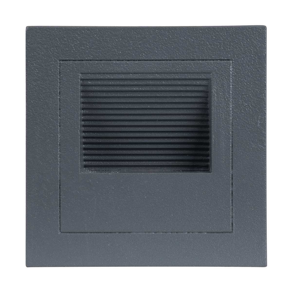 GLOBOSTAR® STEP-MINA 90627 Χωνευτό Αρχιτεκτονικό Φωτιστικό Διαδρόμου/Σκαλοπατιού LED 3W 330lm 30° DC 24V Αδιάβροχο IP65 Θερμό Λευκό 2700K Dimmable - Γκρι Ανθρακί - Μ8.3 x Π8.3 x Υ5cm / Μ6.6 x Π6.6cm - 3 Χρόνια Εγγύηση