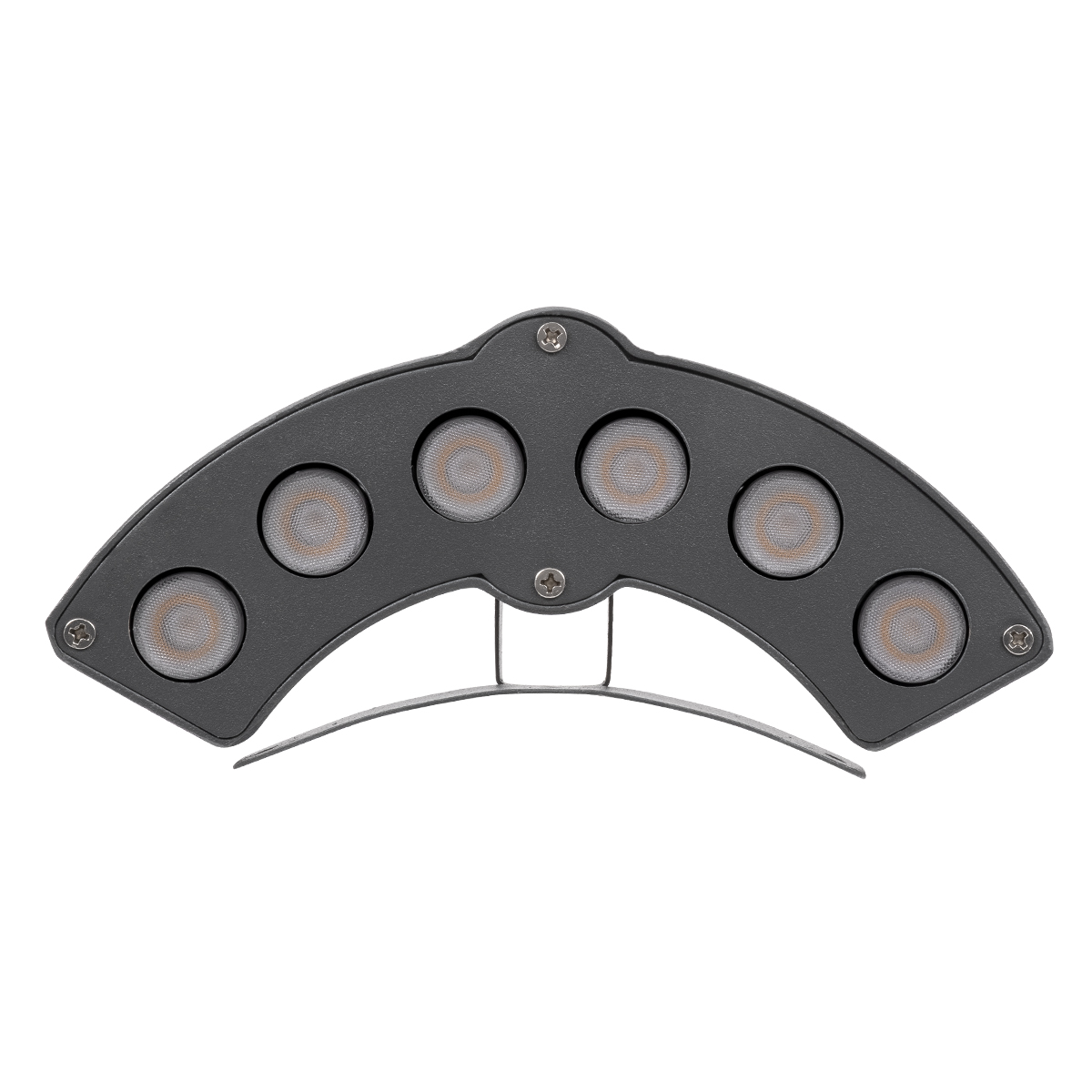 GLOBOSTAR® TREEGINA 90679 Κυρτή Μπάρα Φωτισμού Wall Washer για Φυτά - Δέντρα LED 6W 660lm 30° DC 24V Αδιάβροχο IP65 Θερμό Λευκό 2700K Dimmable - Bridgelux SMD Chip - Γκρι Ανθρακί - Μ18 x Π3.5 x Υ7cm - 3 Χρόνια Εγγύηση