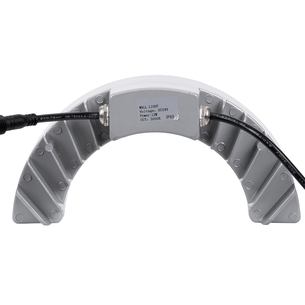 GLOBOSTAR® TREEWINA 90681 Κυρτή Μπάρα Φωτισμού Wall Washer για Φυτά - Δέντρα LED 12W 1320lm 30° DC 24V Αδιάβροχο IP65 Θερμό Λευκό 2700K Dimmable - Bridgelux SMD Chip - Γκρι Ανθρακί - Μ23.5 x Π7.5 x Υ12cm - 3 Χρόνια Εγγύηση