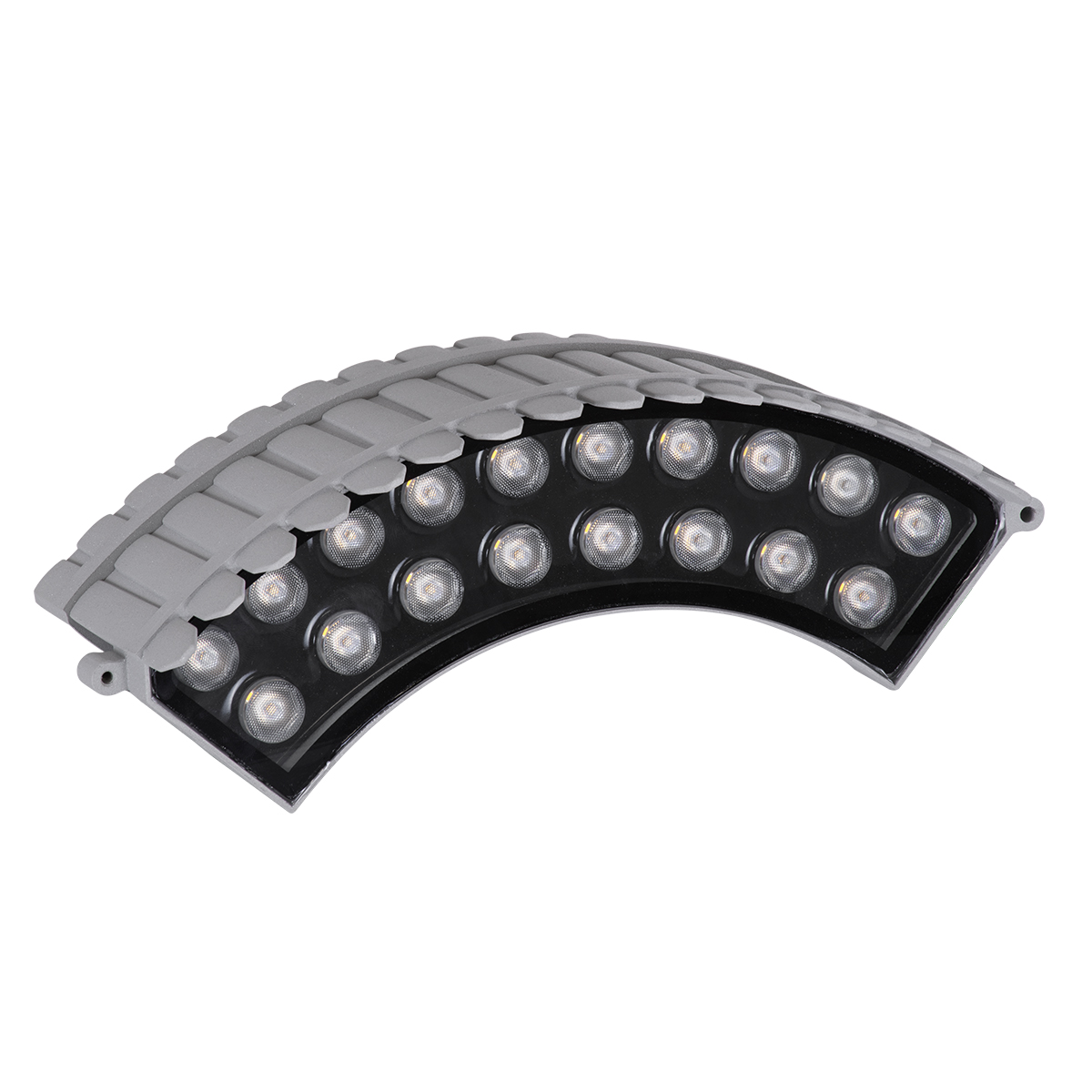 GLOBOSTAR® TREEJINA 90691 Κυρτή Μπάρα Φωτισμού Wall Washer για Φυτά - Δέντρα LED 18W 1710lm 10° DC 24V Αδιάβροχο IP67 Φυσικό Λευκό 4500K Dimmable - Bridgelux SMD Chip - Γκρι - Μ29 x Π11 x Υ10.5cm - 3 Χρόνια Εγγύηση