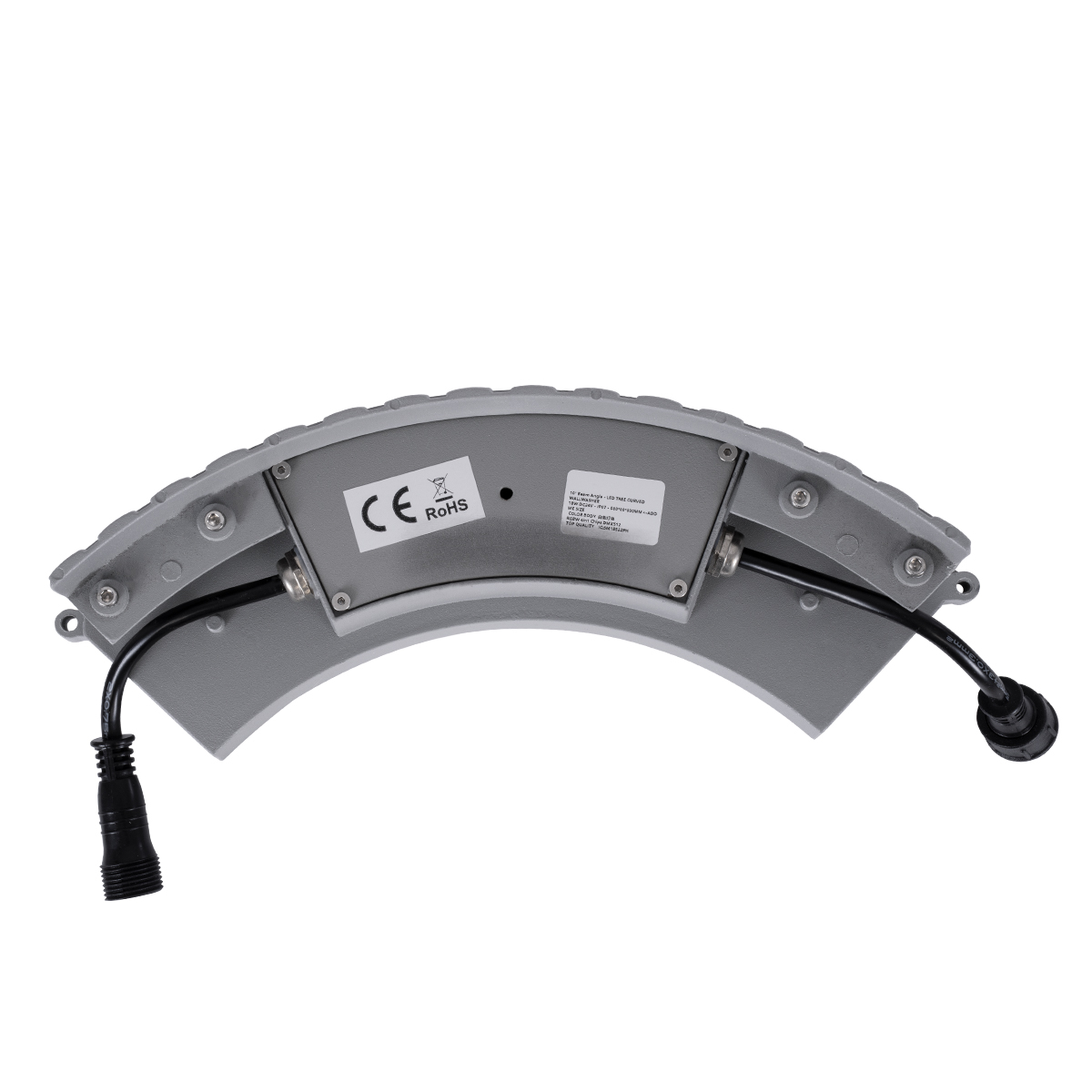 GLOBOSTAR® TREEJINA 90692 Κυρτή Μπάρα Φωτισμού Wall Washer για Φυτά - Δέντρα LED 18W 1530lm 10° DC 24V Αδιάβροχο IP67 Πολύχρωμο RGBW Dimmable DMX512 - Bridgelux SMD Chip - Γκρι - Μ29 x Π11 x Υ10.5cm - 3 Χρόνια Εγγύηση