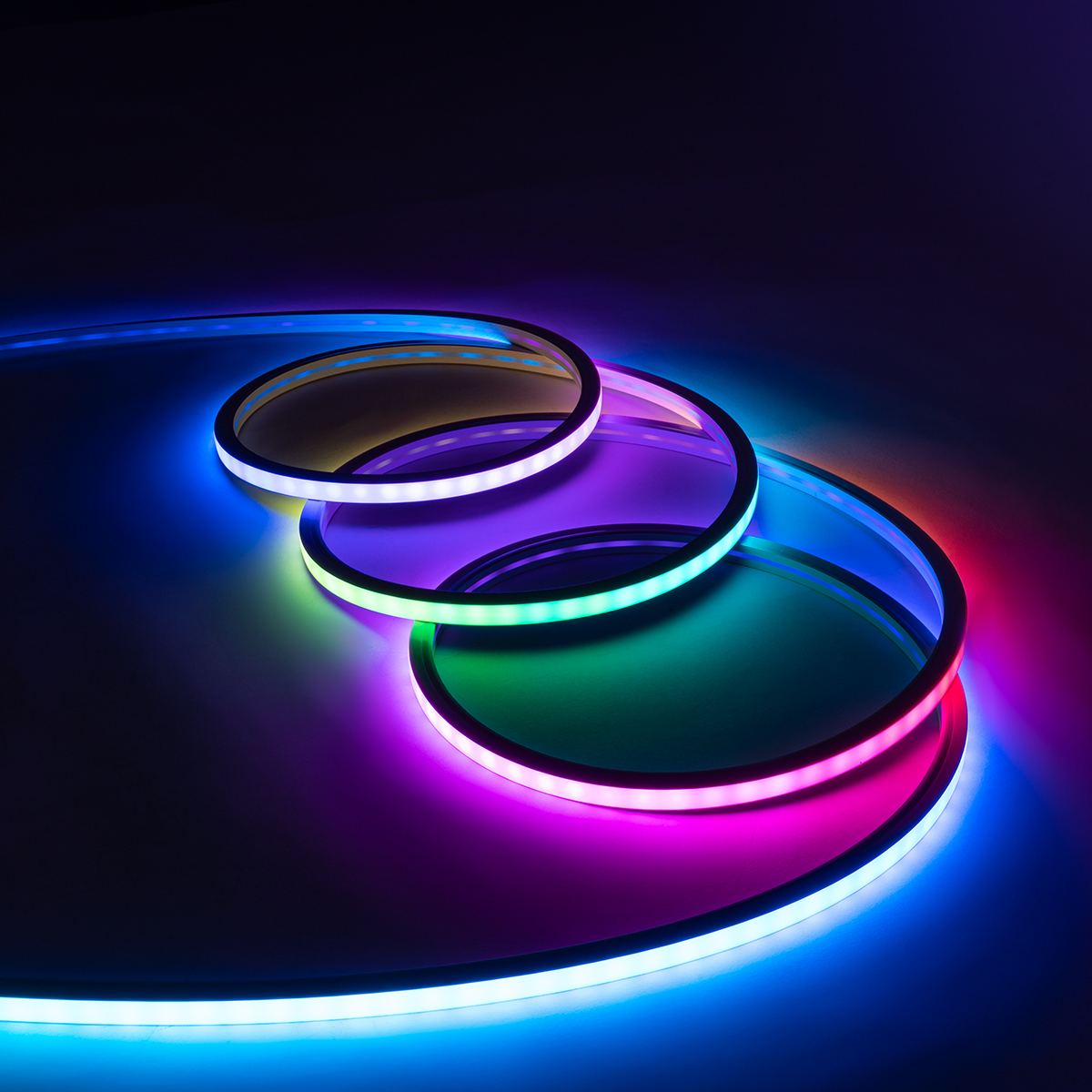 GLOBOSTAR® NEONIO-A 90753 Ψηφιακή Pixel Addressable Ταινία Neon Flex LED 14.4W/m 864lm/m 90° DC 12V Αδιάβροχο IP65 60 x SMD5050 Chip/m 20 x Pixel/m Πολύχρωμο RGB Dimmable SPI/TTL Protocol IC SM16703P/WS2811/WS2812 - Sanan SMD Chip - Μ1000 x Π1.4 x Υ1.4cm 
