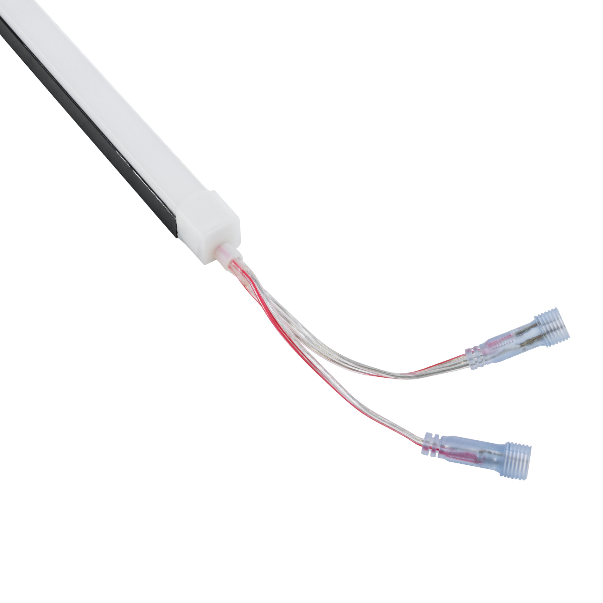 GLOBOSTAR® NEONIO-A 90767-3M Βάση Στήριξης για Neon Flex LED Αδιάβροχο IP65 - Μαύρο Ματ - Μ300 x Π1.6 x Υ1.1cm
