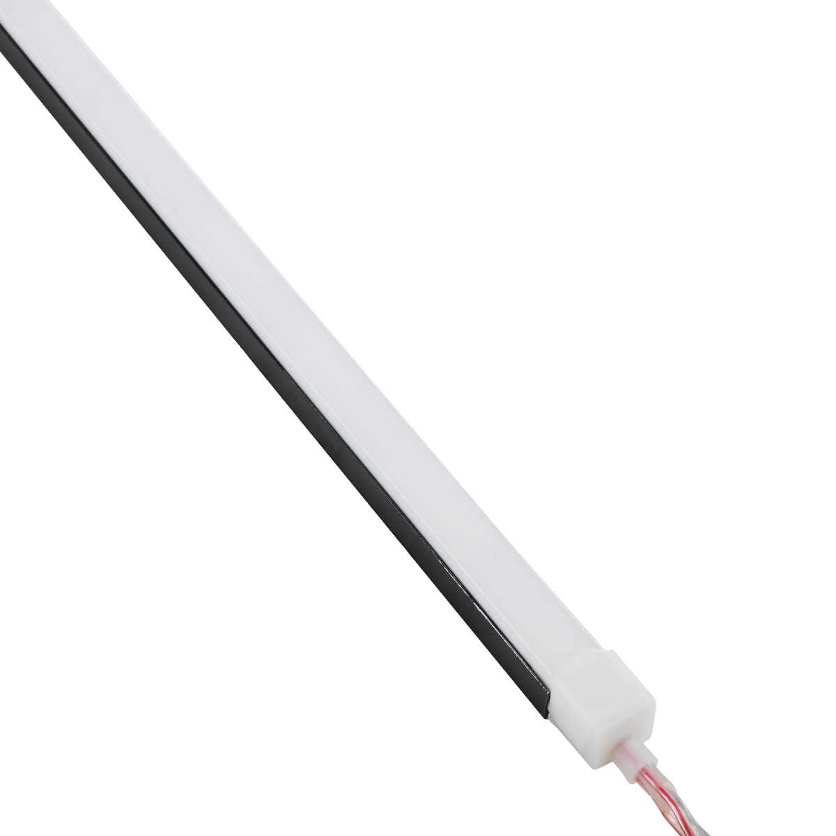 GLOBOSTAR® NEONIO-A 90767-3M Βάση Στήριξης για Neon Flex LED Αδιάβροχο IP65 - Μαύρο Ματ - Μ300 x Π1.6 x Υ1.1cm