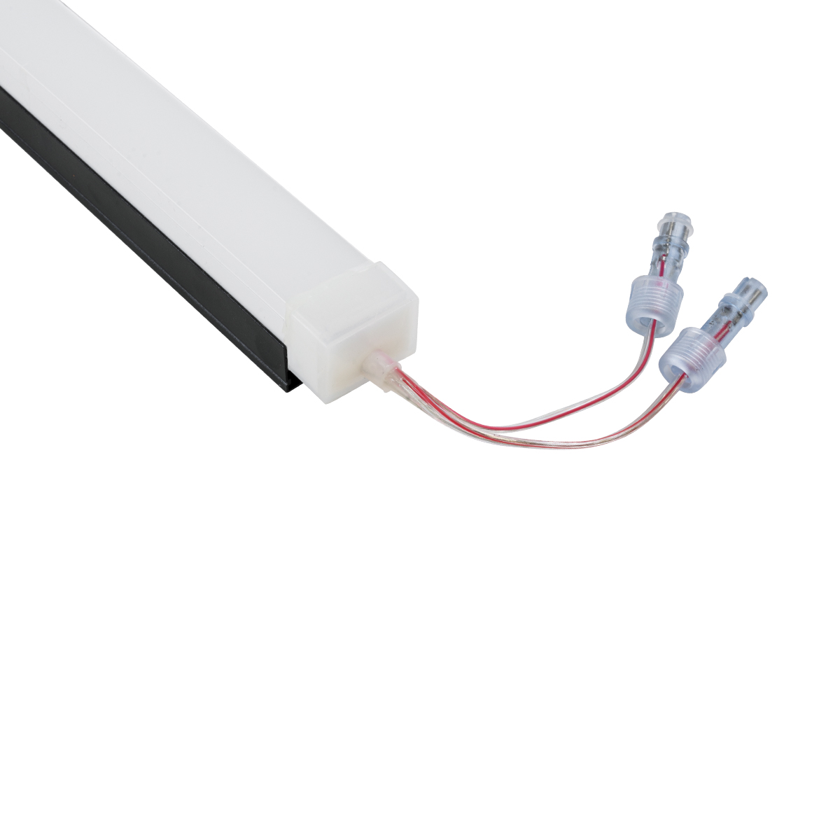 GLOBOSTAR® NEONIO-B 90771-3M Βάση Στήριξης για Neon Flex LED Αδιάβροχο IP65 - Μαύρο Ματ - Μ300 x Π2.9 x Υ1.9cm