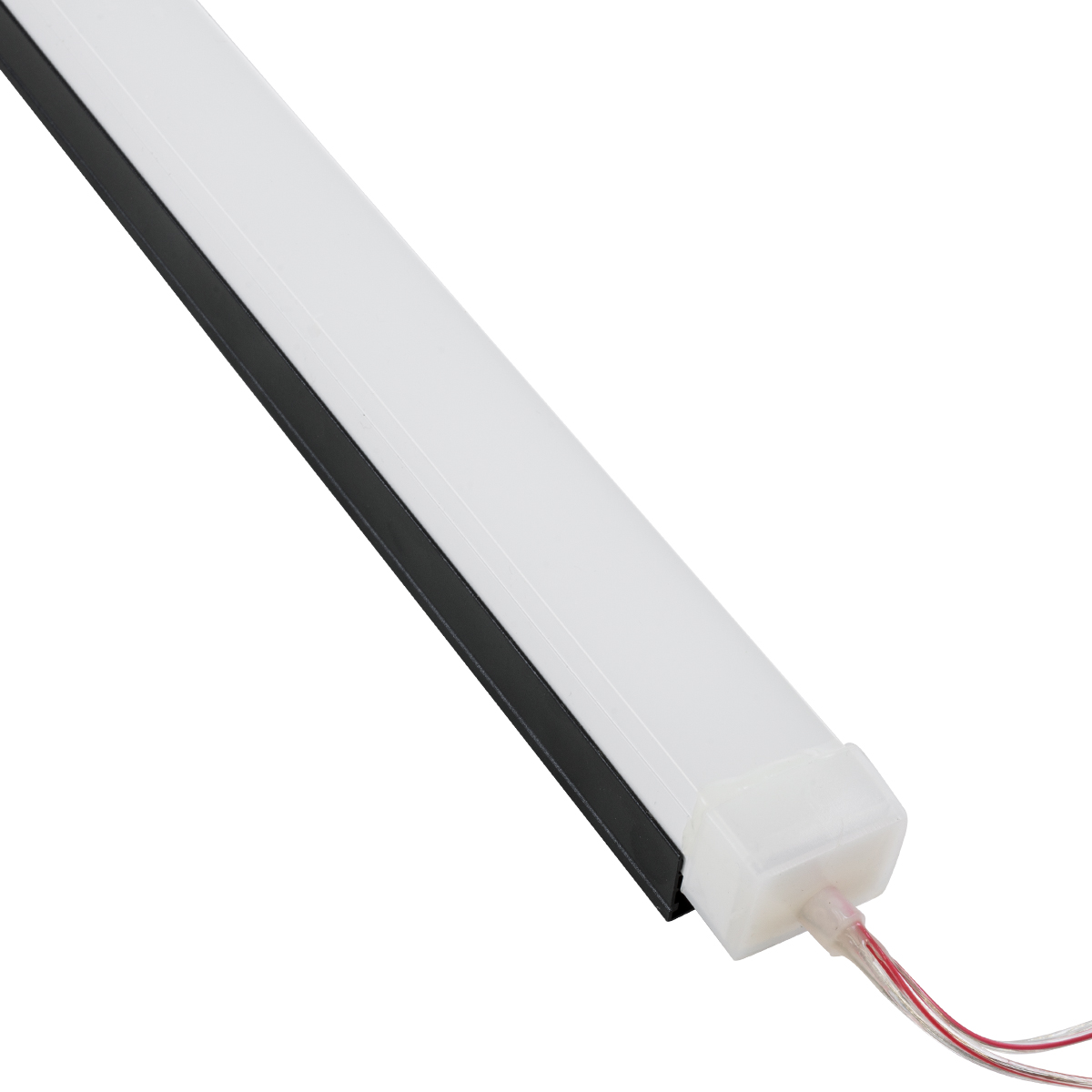 GLOBOSTAR® NEONIO-B 90771-3M Βάση Στήριξης για Neon Flex LED Αδιάβροχο IP65 - Μαύρο Ματ - Μ300 x Π2.9 x Υ1.9cm