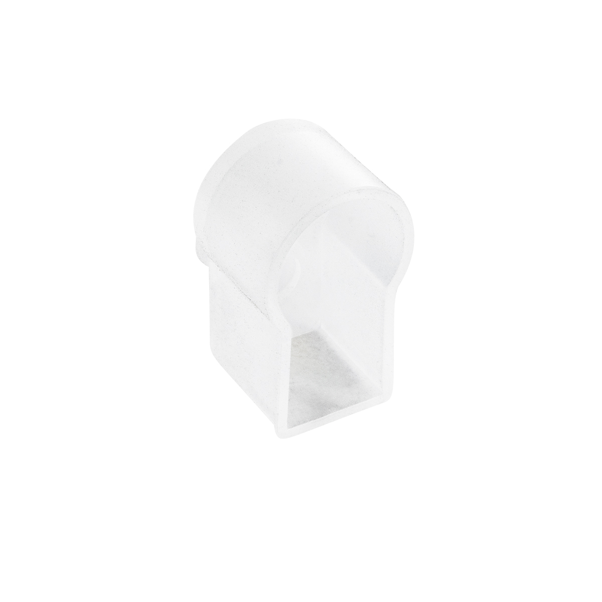 GLOBOSTAR® NEONIO-C 90776 Τάπα Σύνδεσης Τροφοδοσίας για Neon Flex LED Αδιάβροχο IP65 - Διάφανο - Μ2.3 x Π1.5 x Υ2.5cm