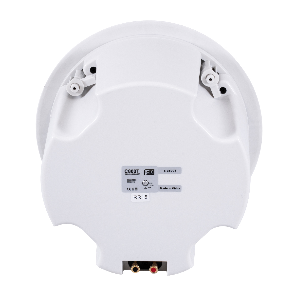 GLOBOSTAR® FDB C800T 98013 Χωνευτό Παθητικό Ηχείο Εγκαταστάσεων με Μετασχηματιστή 100V & 8Ω - 50W RMS (100W Peak) - 1 x 8" Inches LF & 1 x 1" Inches HF - IP20 - Λευκό - Μ28 x Π28 x Υ19.1cm / Q24.5 x 17.7cm - 2 Χρόνια Εγγύηση