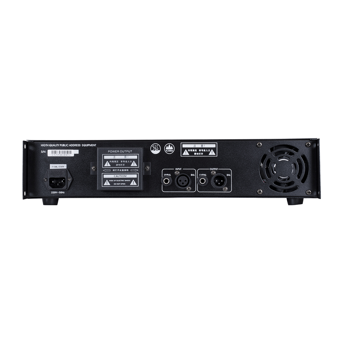 GloboStar® FDB CA660 98015 Power Amplifier - Επαγγελματικός Ενισχυτής Ηχείων Εγκαταστάσεων 100V - Frequency Response 60Hz-20Khz - AC 220V/50-60Hz - 660W/4Ω - IP20 - Μαύρο - Μ48.5 x Π32 x Υ9cm